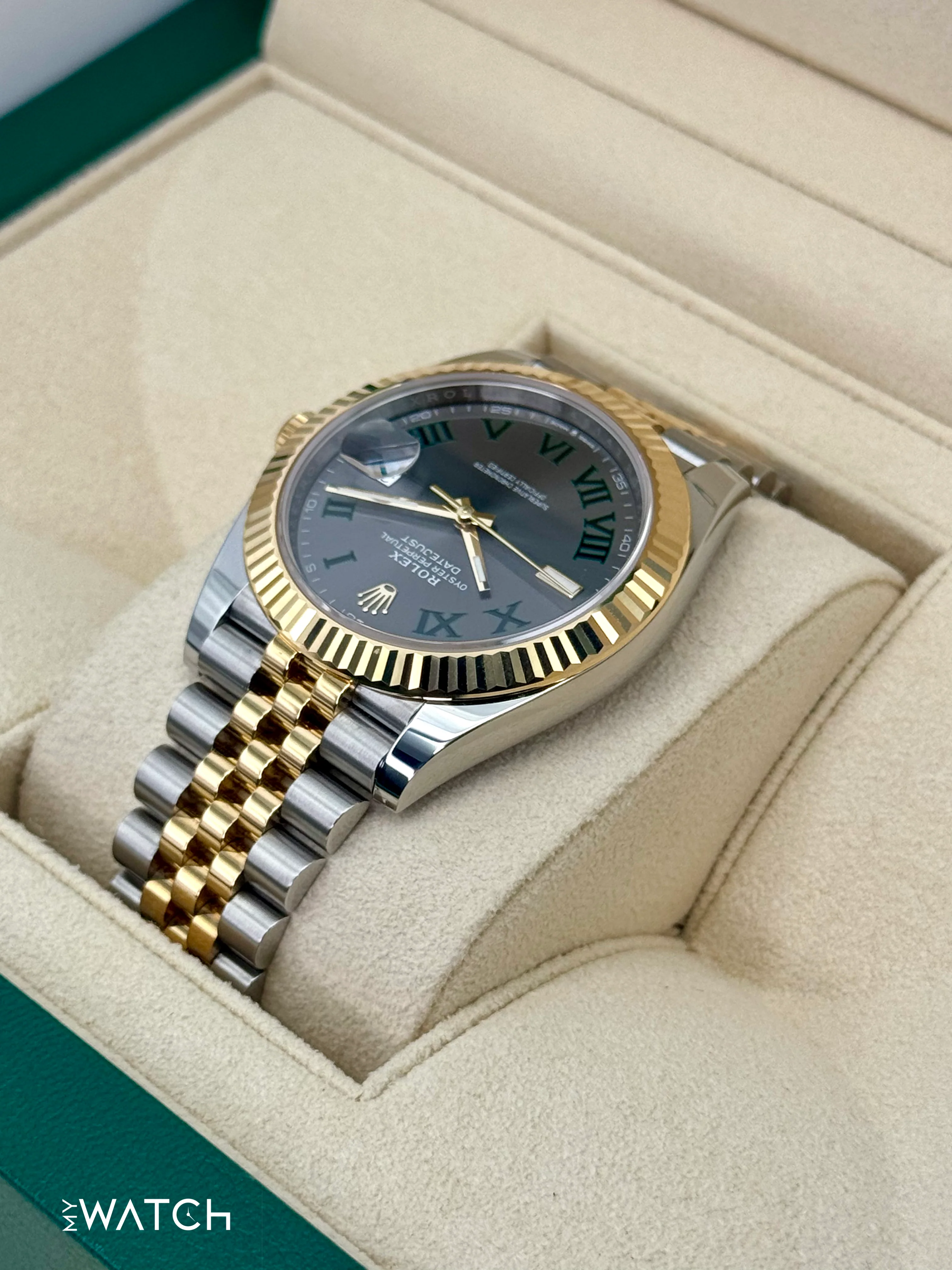 2024 Rolex Datejust 41mm 126333 Two-Tone Jubilee Wimbledon Dial - Image 7