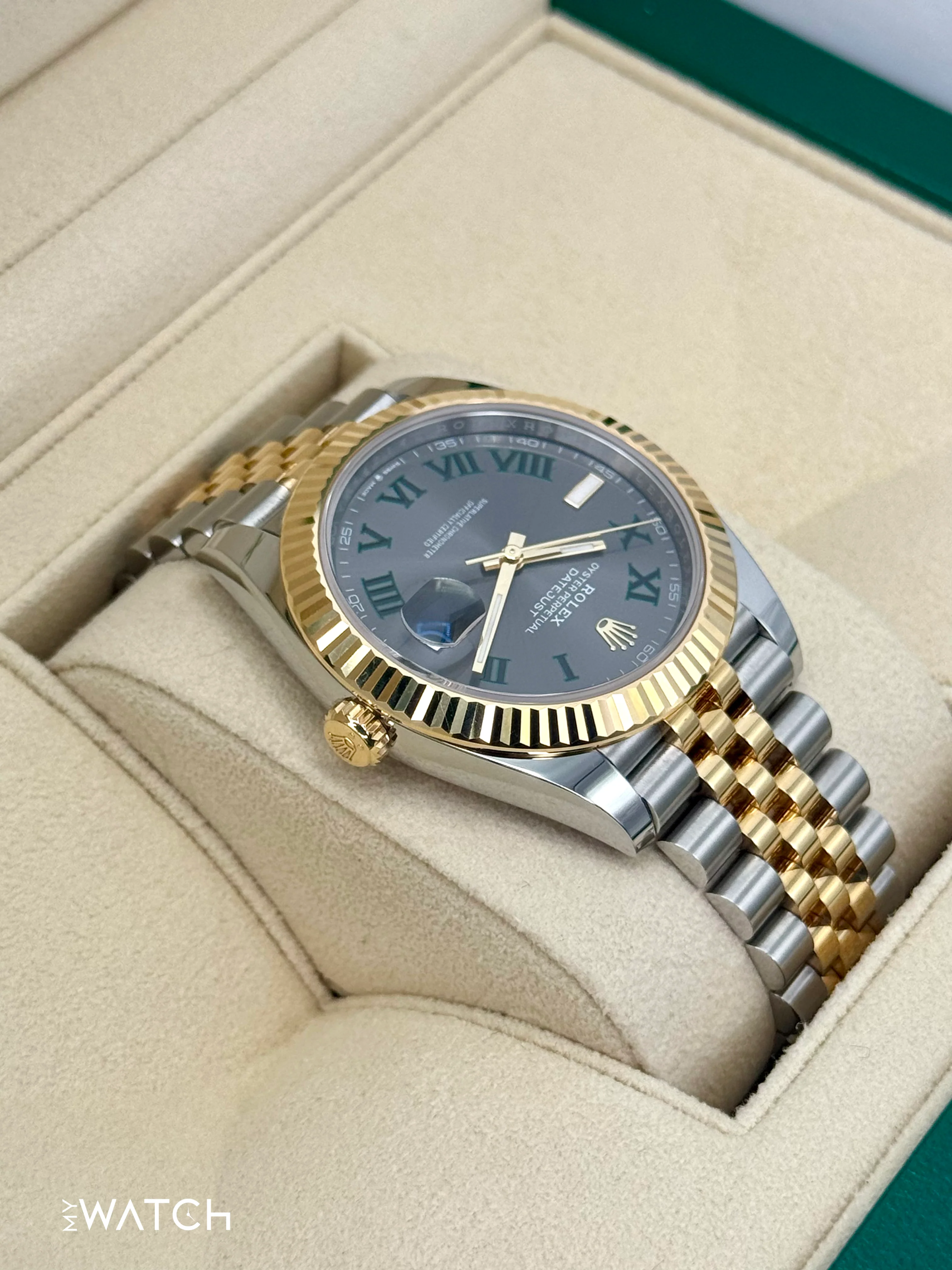 2024 Rolex Datejust 41mm 126333 Two-Tone Jubilee Wimbledon Dial - Image 8