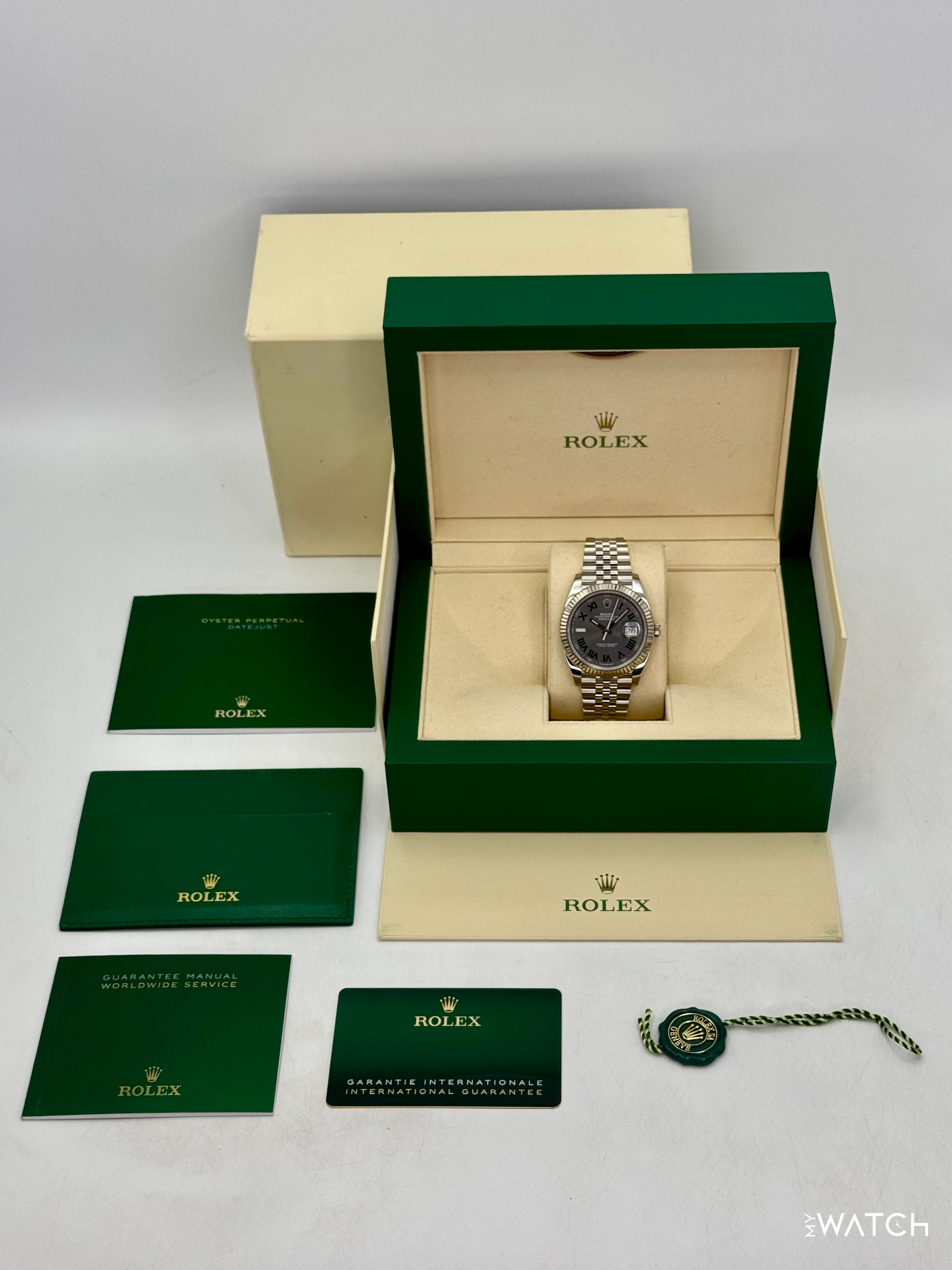 2024 Rolex Datejust 41mm 126334 Jubilee Wimbledon Dial - Image 10