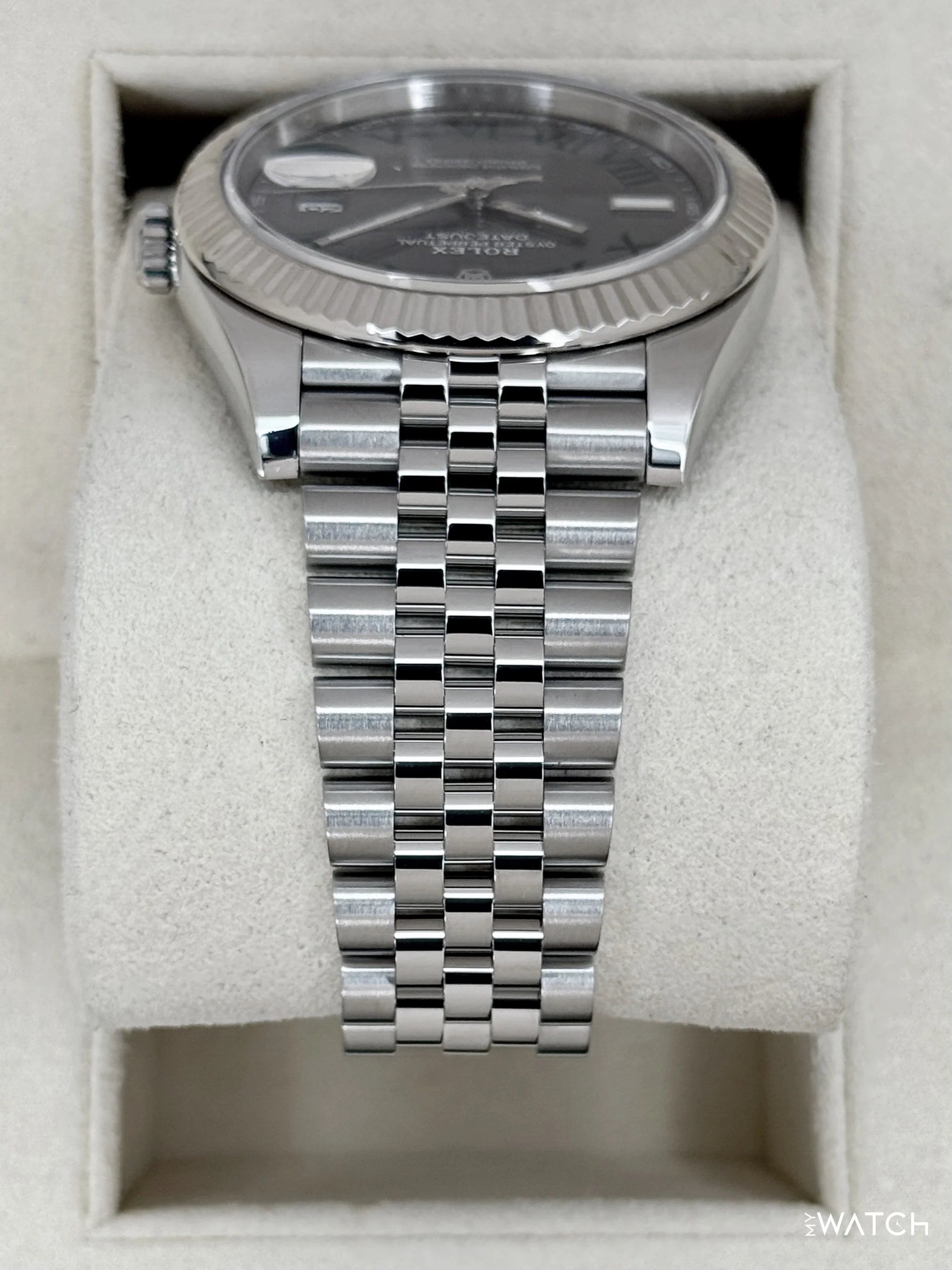 2024 Rolex Datejust 41mm 126334 Jubilee Wimbledon Dial - Image 4
