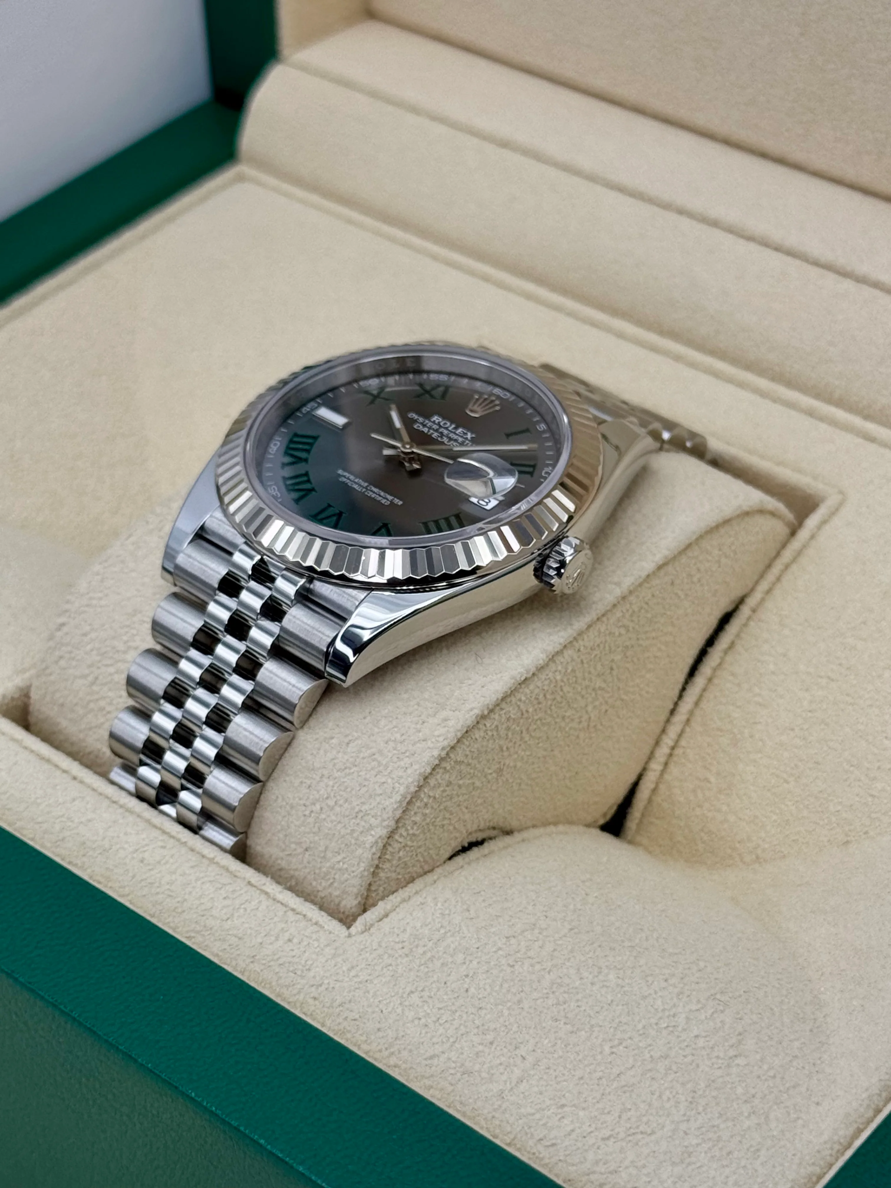 2024 Rolex Datejust 41mm 126334 Jubilee Wimbledon Dial - Image 5