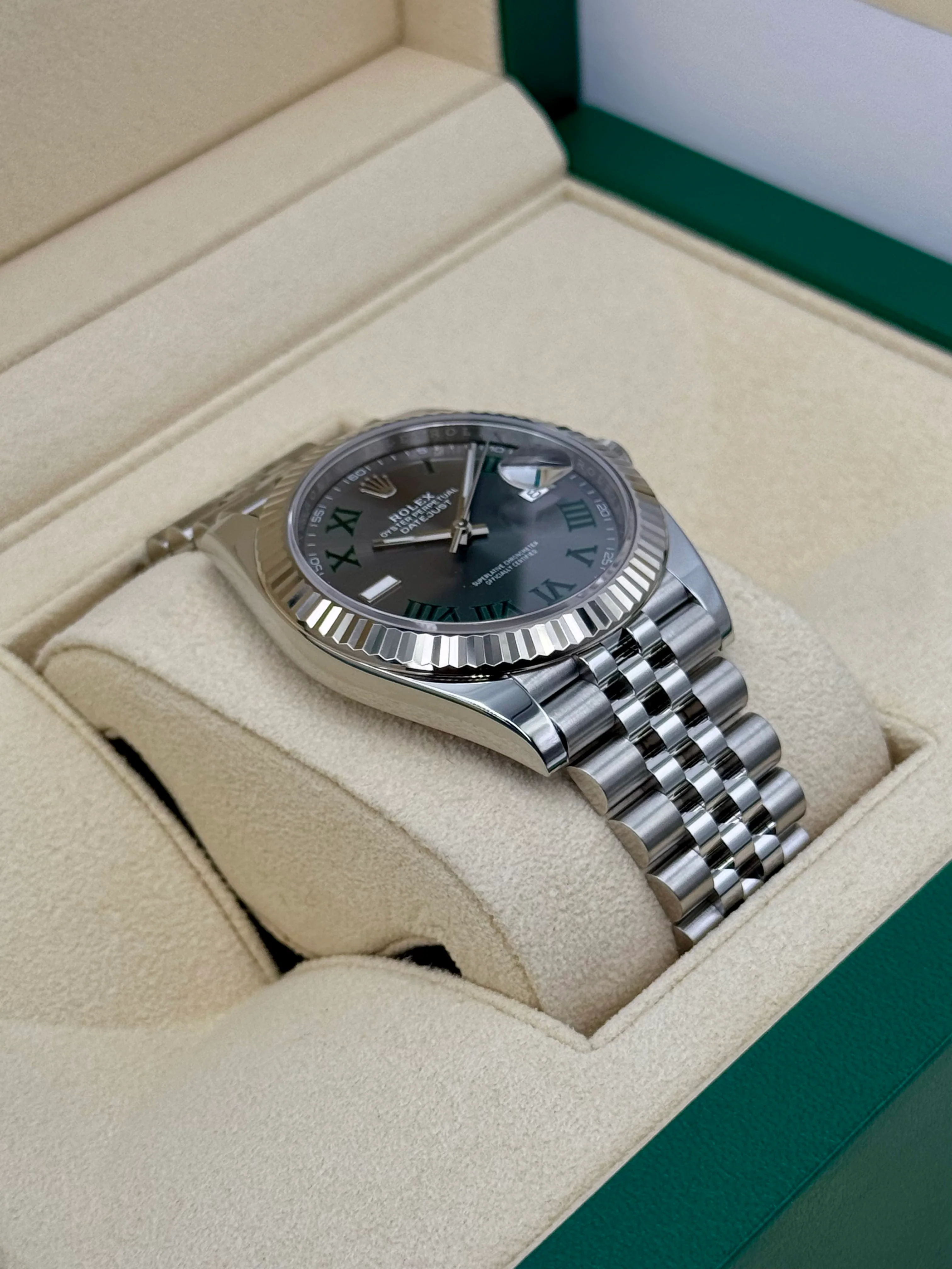 2024 Rolex Datejust 41mm 126334 Jubilee Wimbledon Dial - Image 6