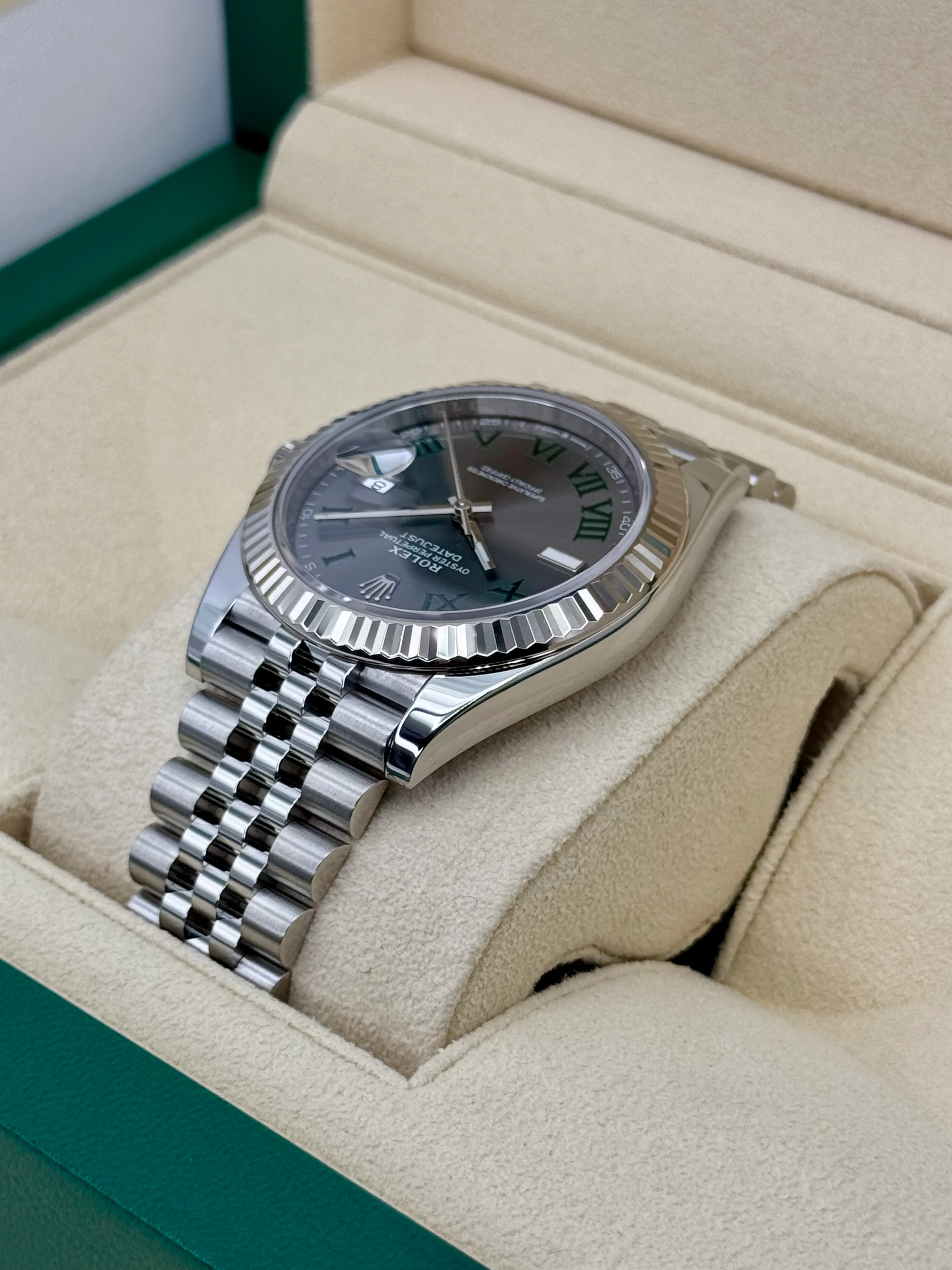 2024 Rolex Datejust 41mm 126334 Jubilee Wimbledon Dial - Image 7