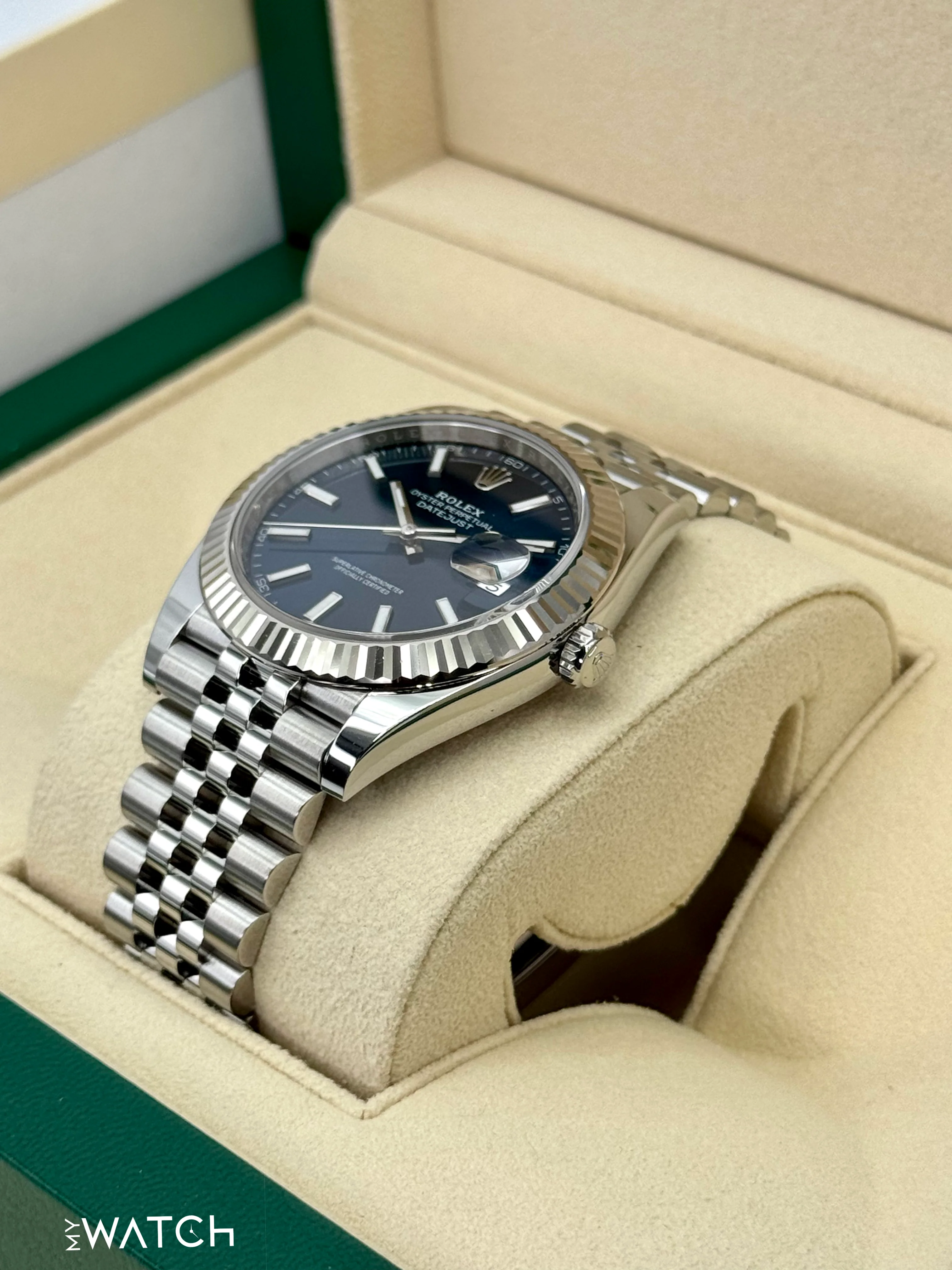 2024 Rolex Datejust 41mm 126334 Stainless Steel Jubilee Blue Dial - Image 5