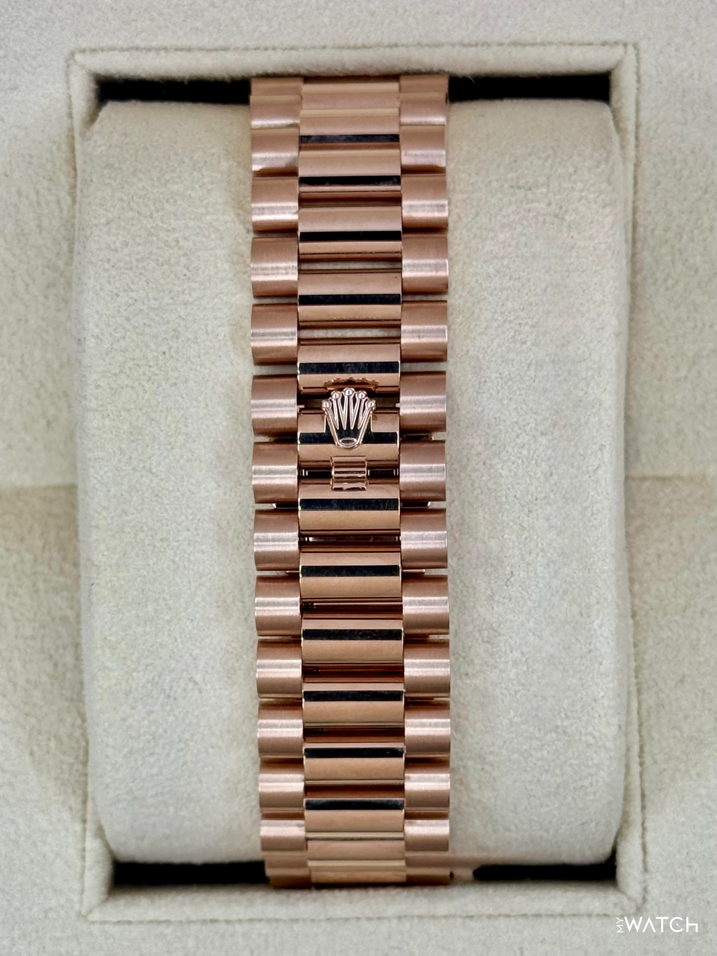 2024 Rolex Day-Date 228235 Presidential Rose Gold White Dial - Image 2