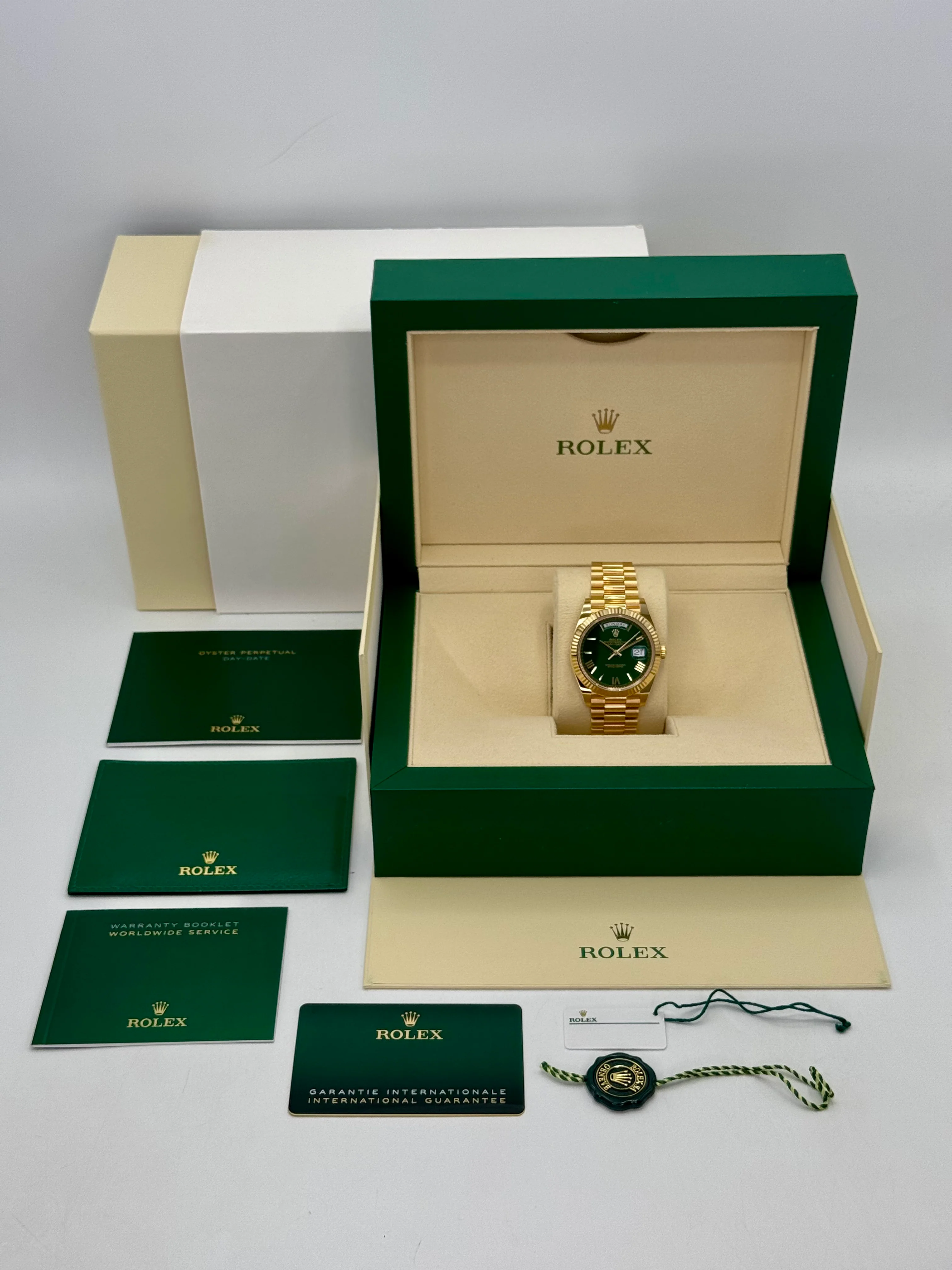 2024 Rolex Day-Date 40mm 228238 Presidential Green Dial - Image 6