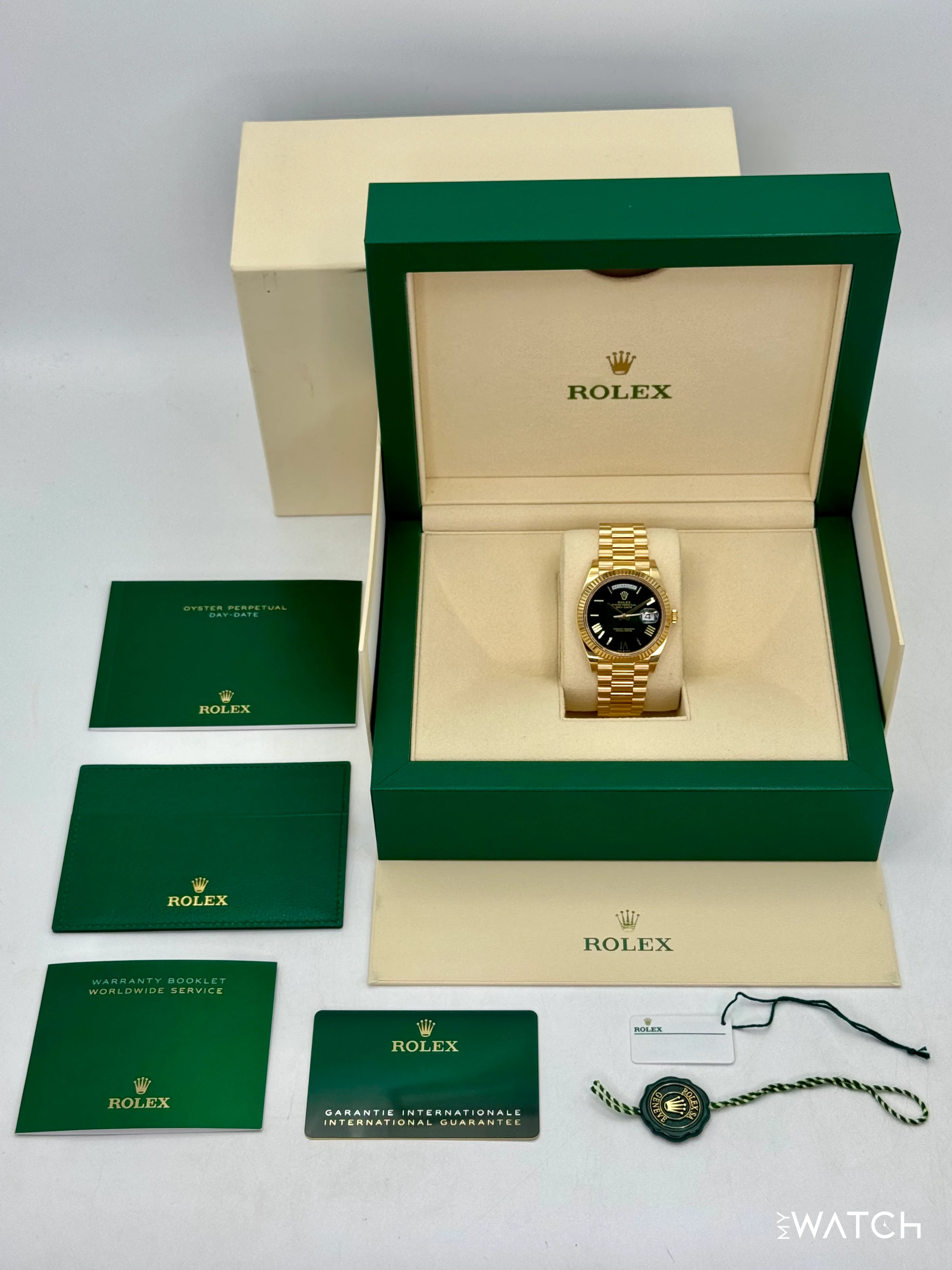 2024 Rolex Day-Date 40mm 228238 Presidential Green Ombre Dial - Image 9