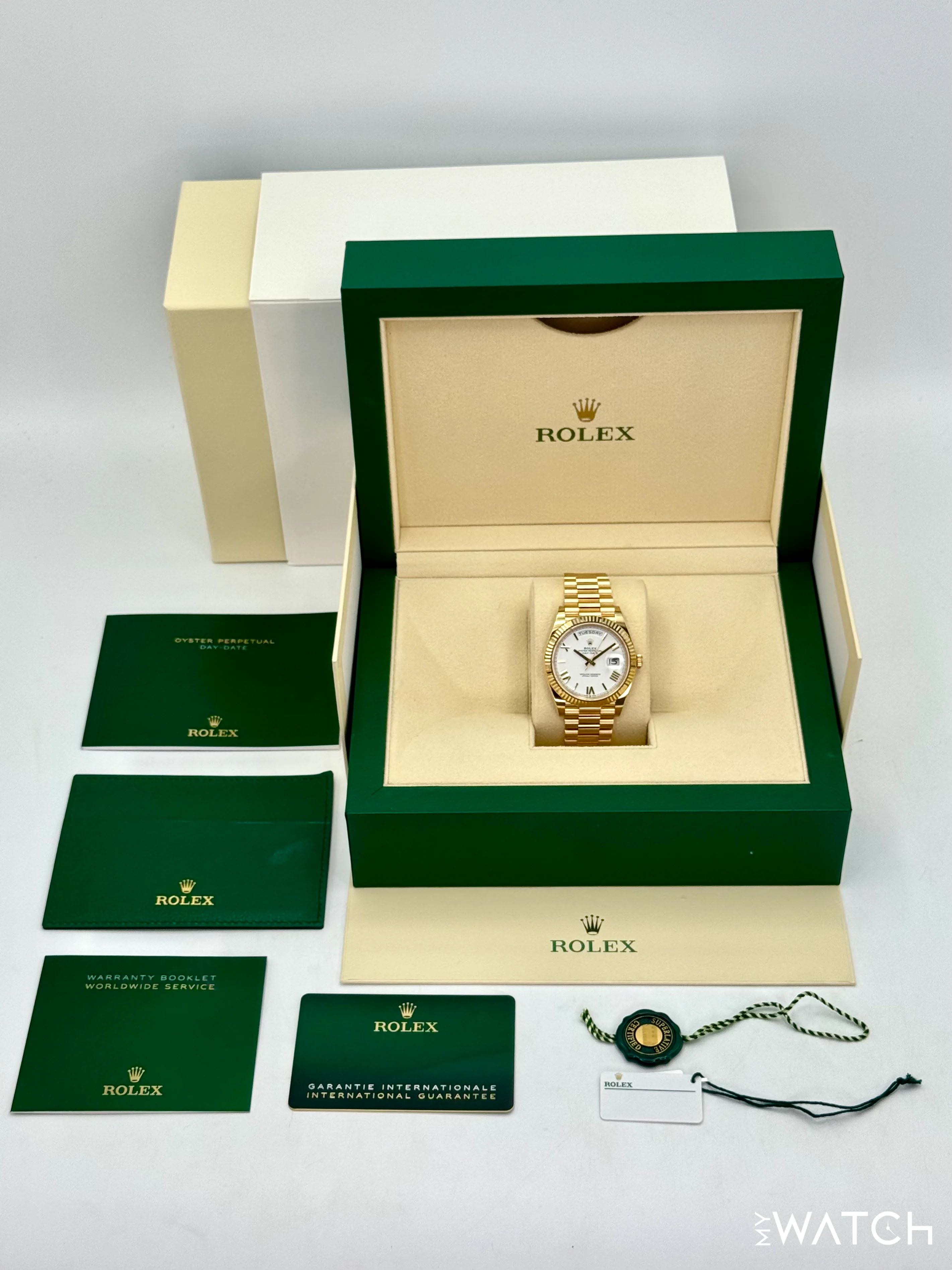 2024 Rolex Day-Date 40mm 228238 Presidential White Dial - Image 10