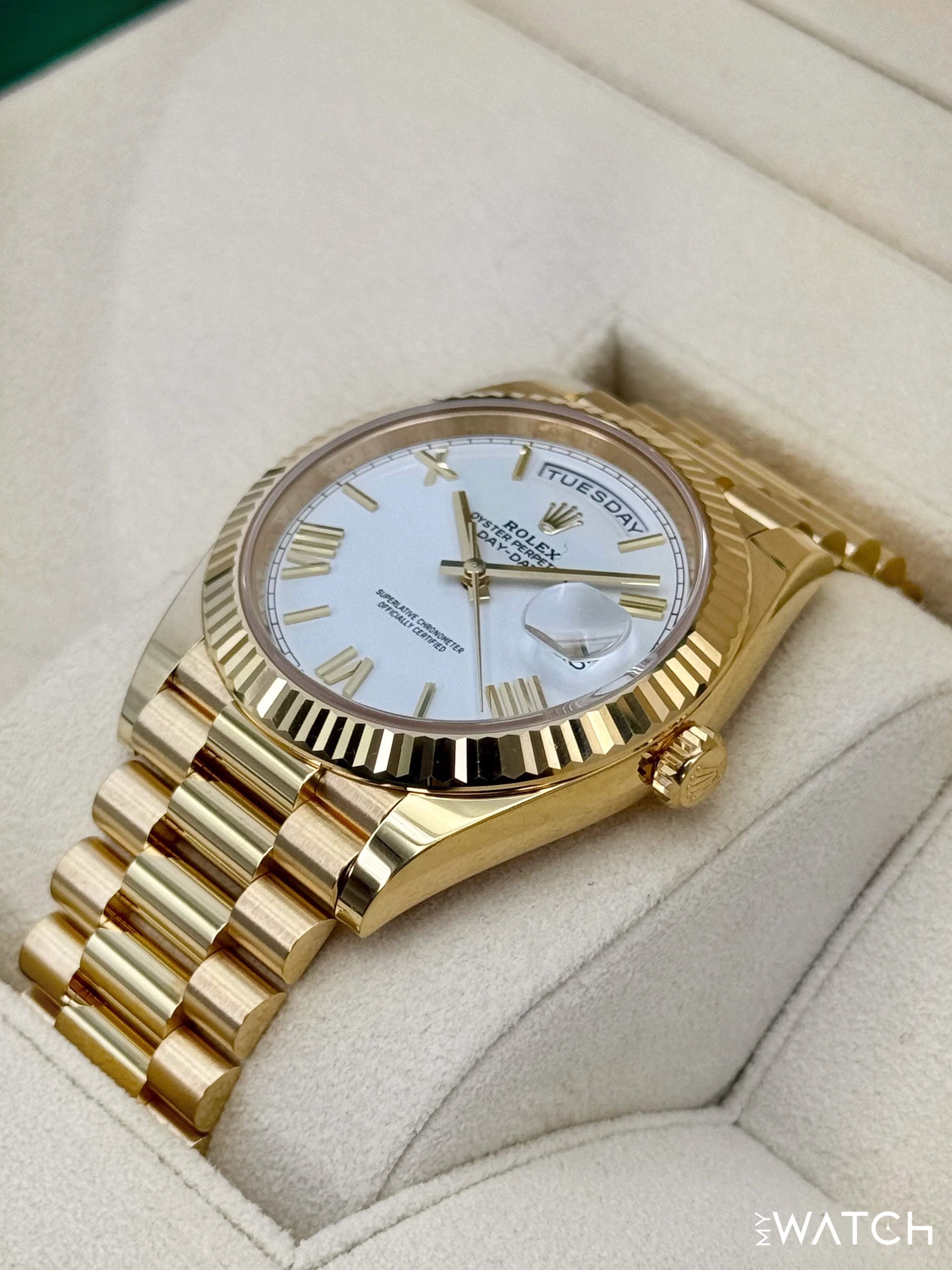 2024 Rolex Day-Date 40mm 228238 Presidential White Dial - Image 5