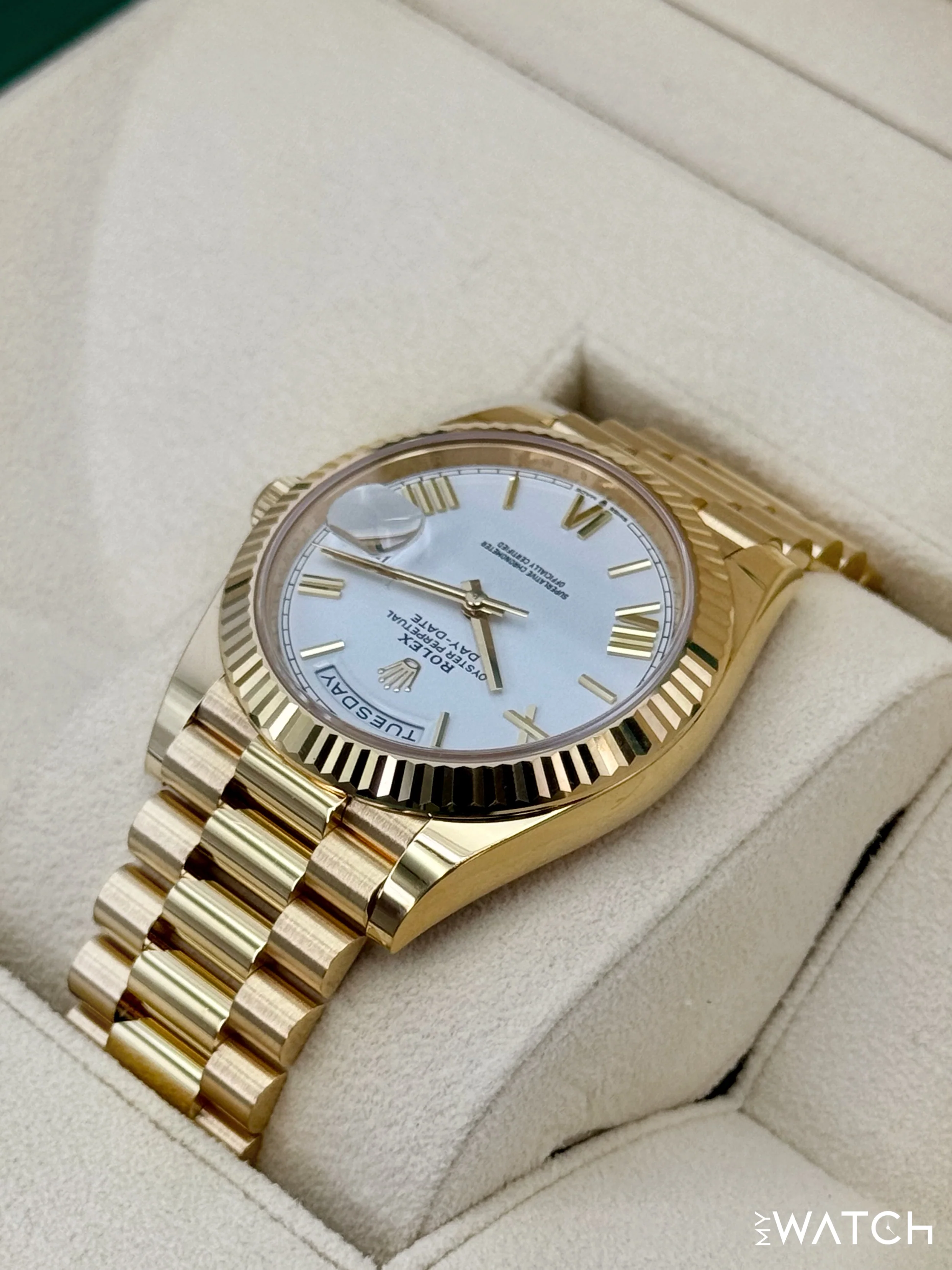 2024 Rolex Day-Date 40mm 228238 Presidential White Dial - Image 7
