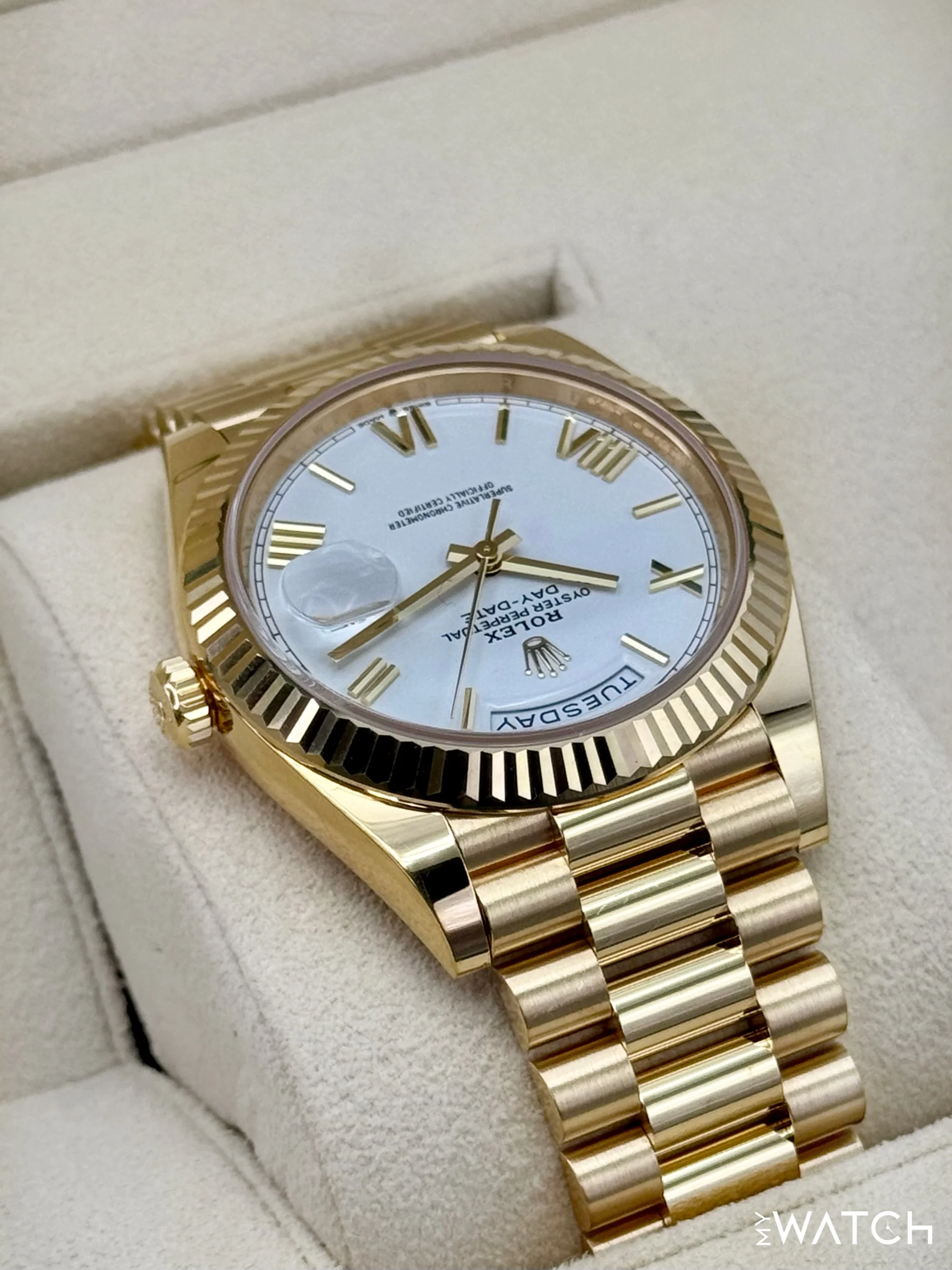 2024 Rolex Day-Date 40mm 228238 Presidential White Dial - Image 8