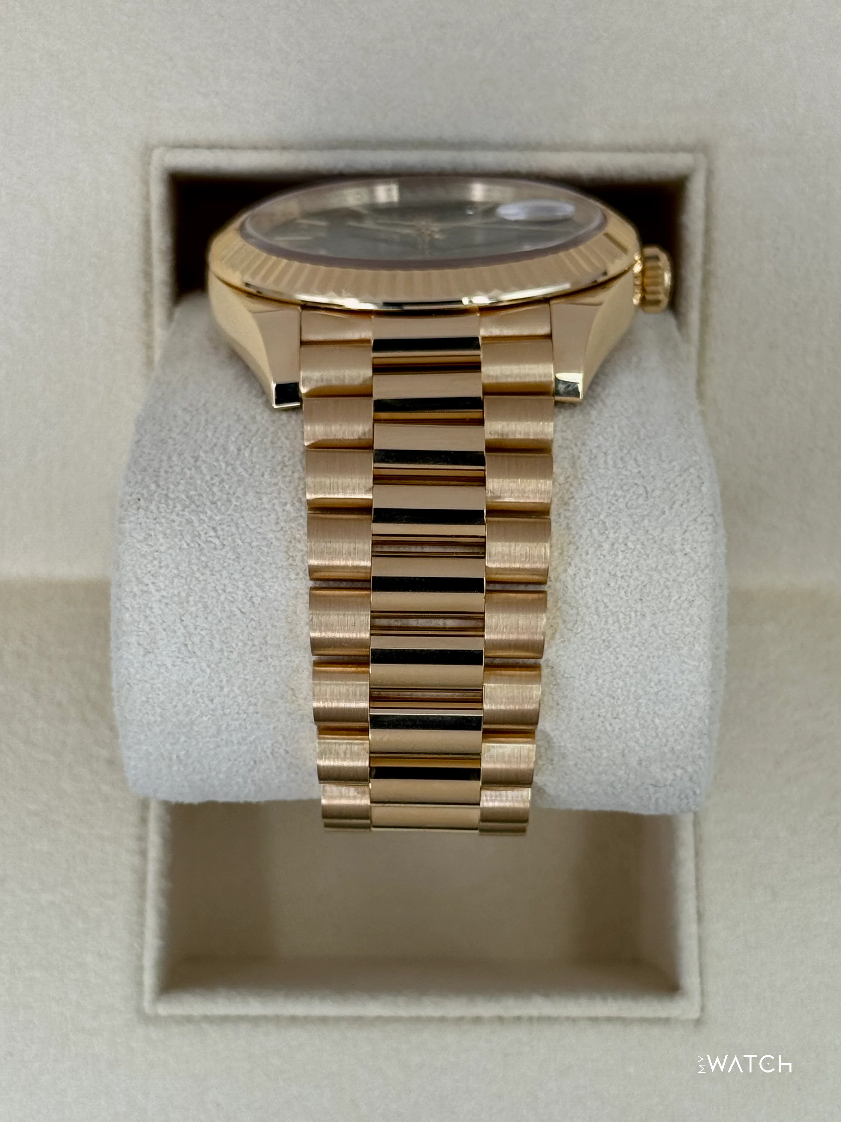 2024 Rolex Day-Date 40mm 228238 Yellow Gold Black Dial - Image 3