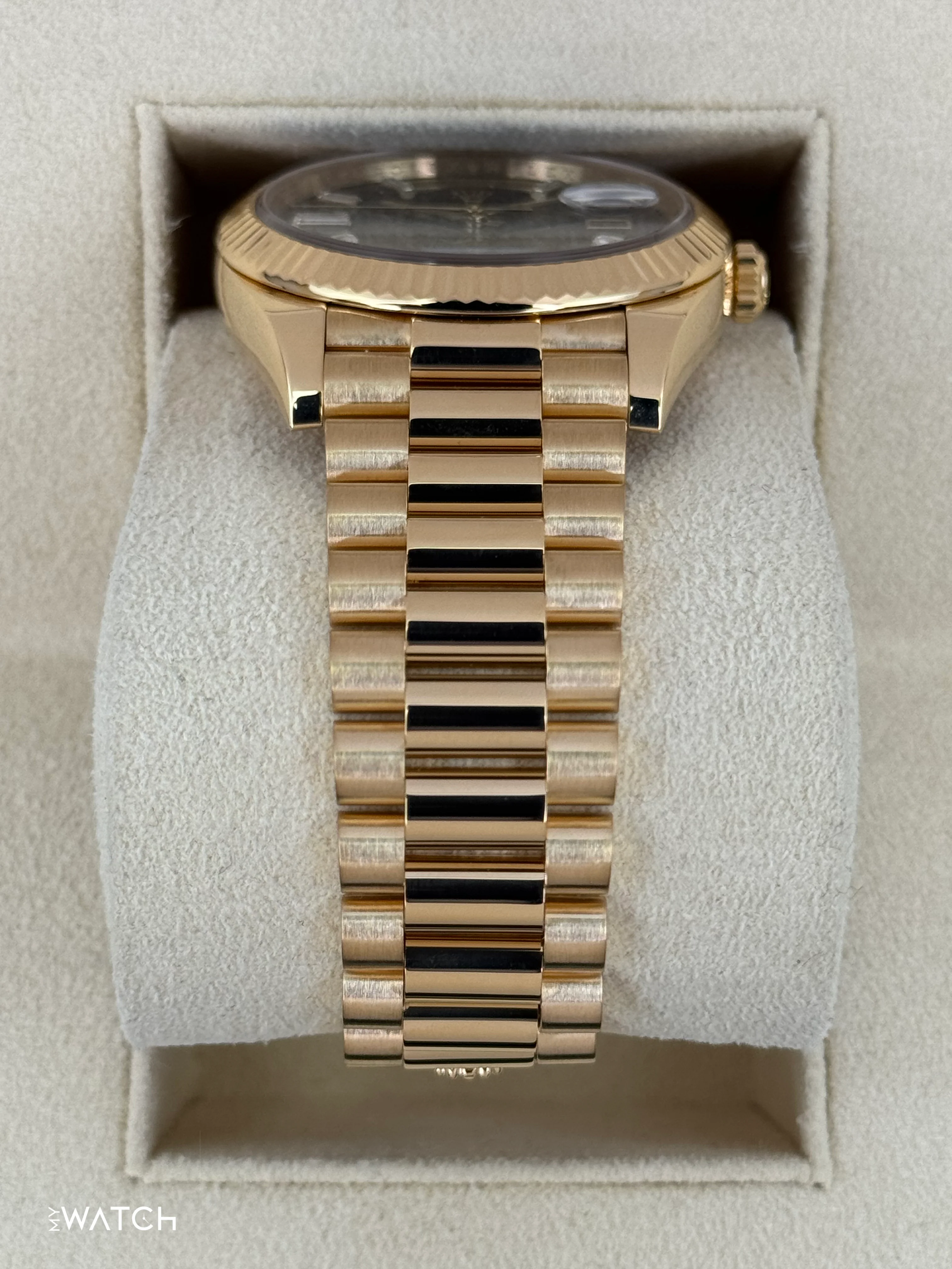 2024 Rolex Day-Date 40mm 228238 Yellow Gold Black Onyx Diamond Dial - Image 3