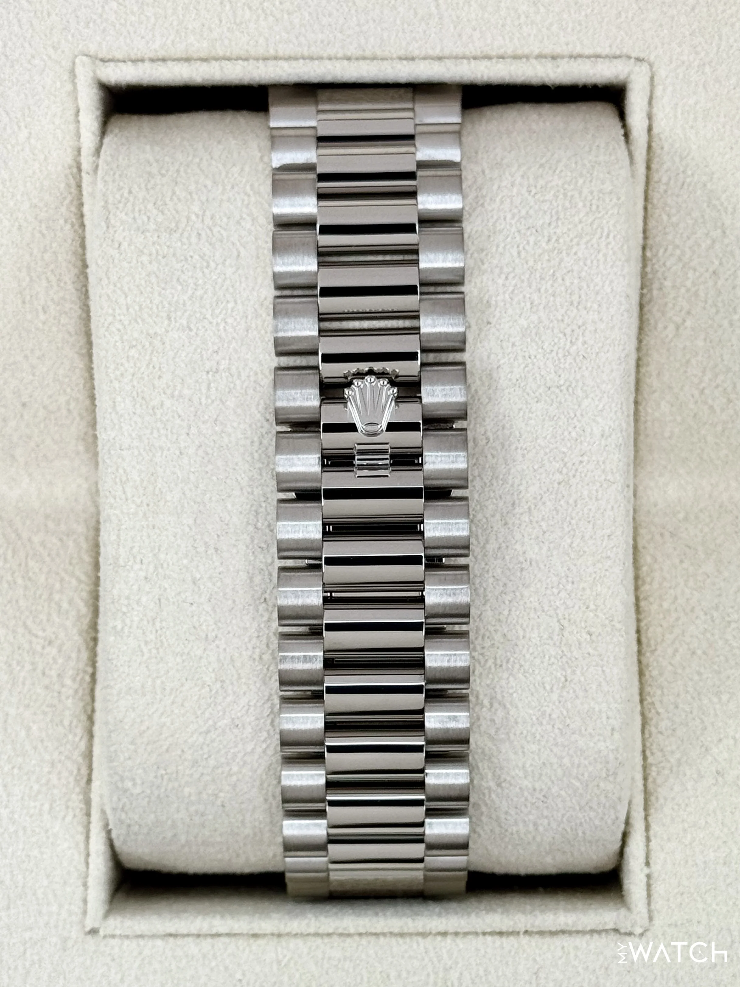 2024 Rolex Day-Date 40mm 228239 Presidential White Gold MOP Diamond Dial - Image 2