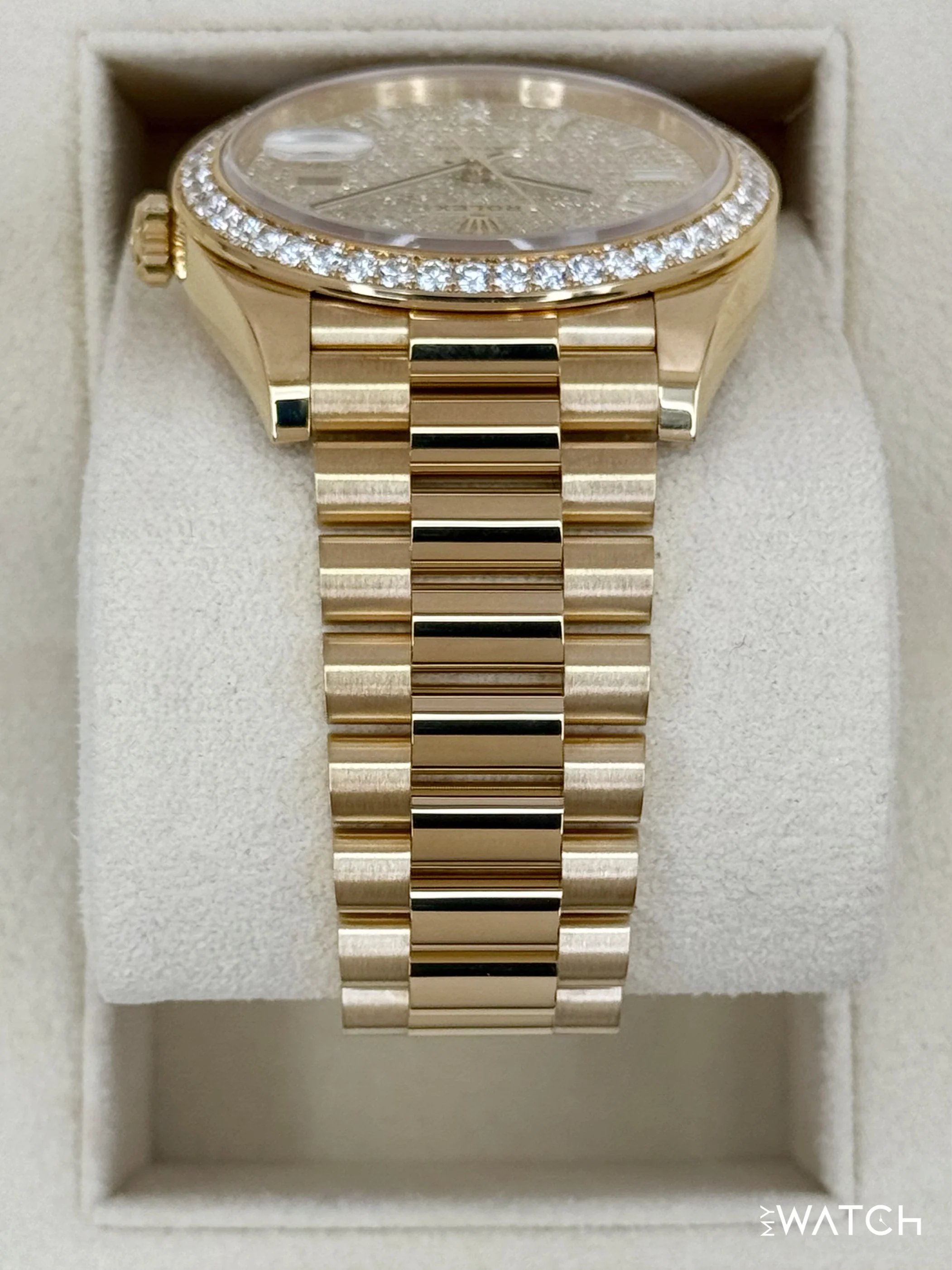 2024 Rolex Day-Date 40mm 228348RBR Diamond Paved Dial - Image 4