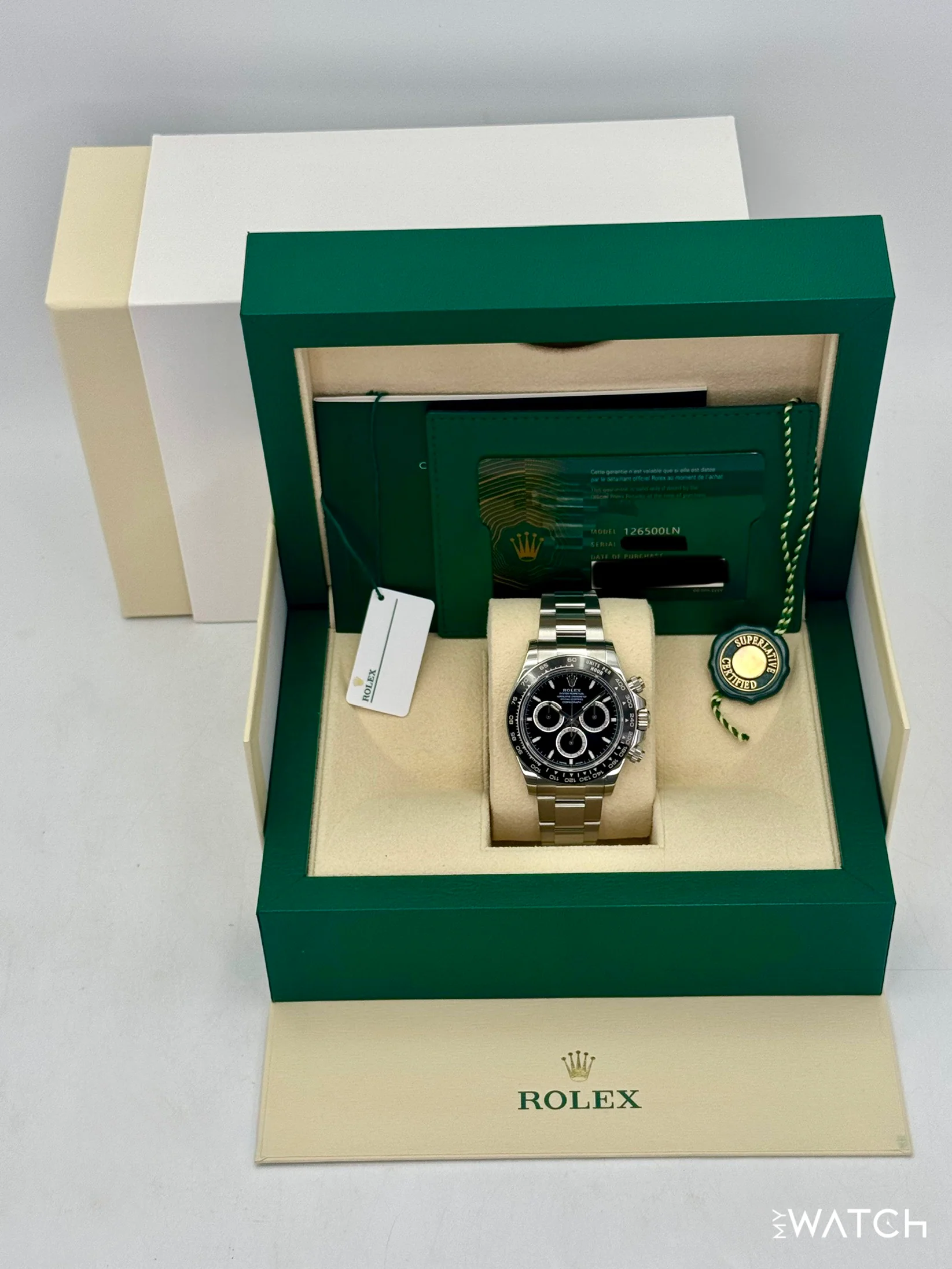 2024 Rolex Daytona 40mm 126500LN Stainless Steel Black Dial - Image 9