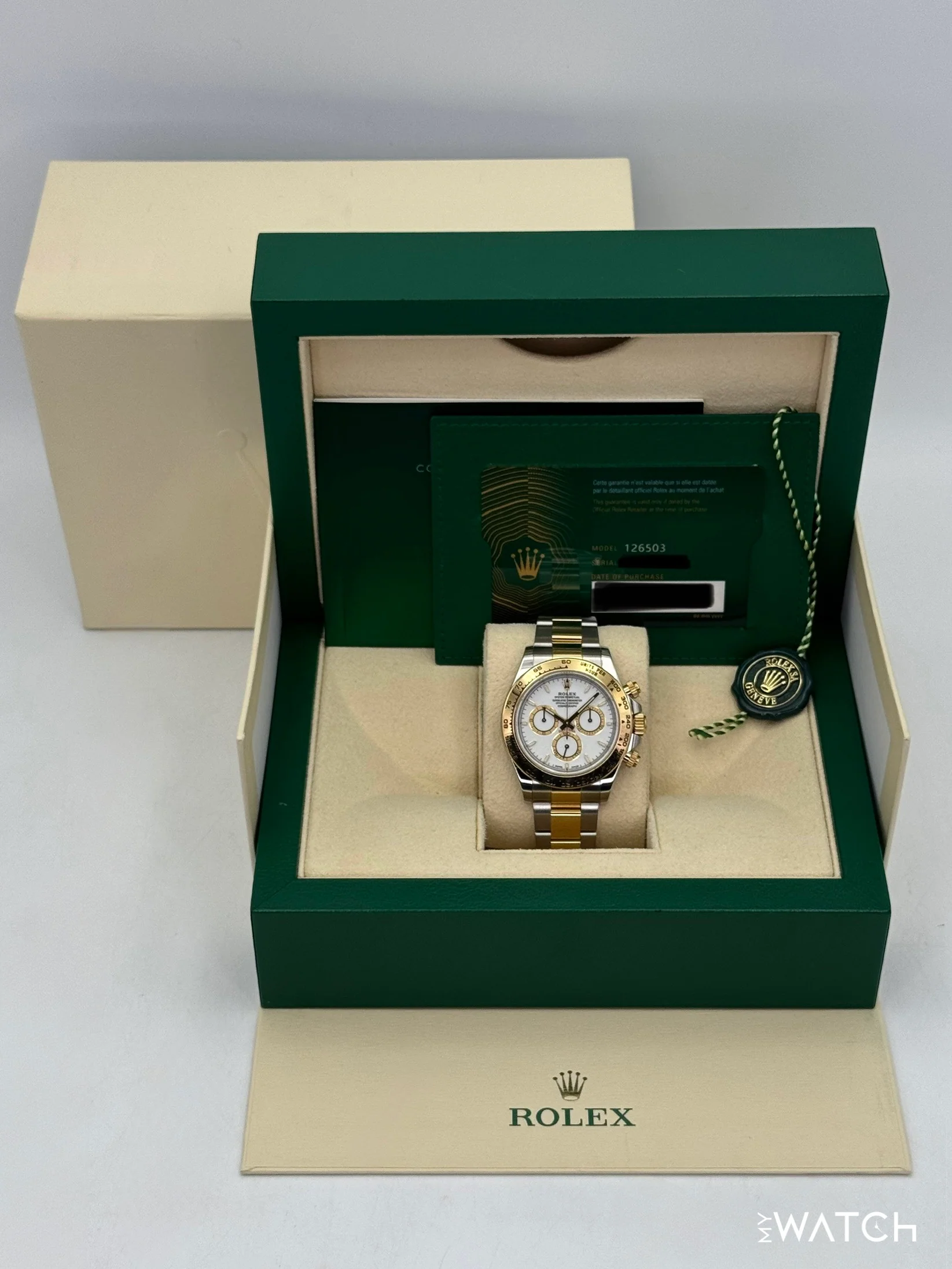 2024 Rolex Daytona 40mm 126503 Two-Tone White Dial - Image 9