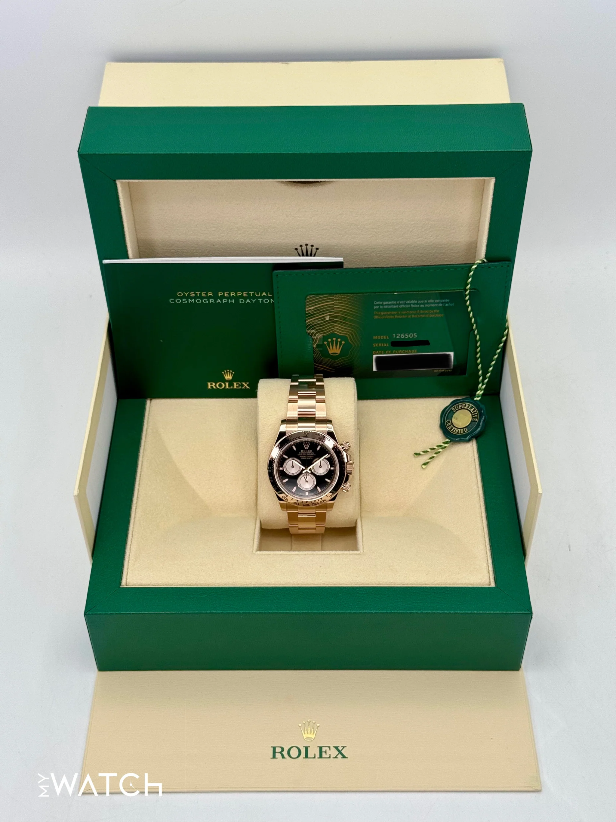 2024 Rolex Daytona 40mm 126505 Rose Gold Black Dial - Image 9