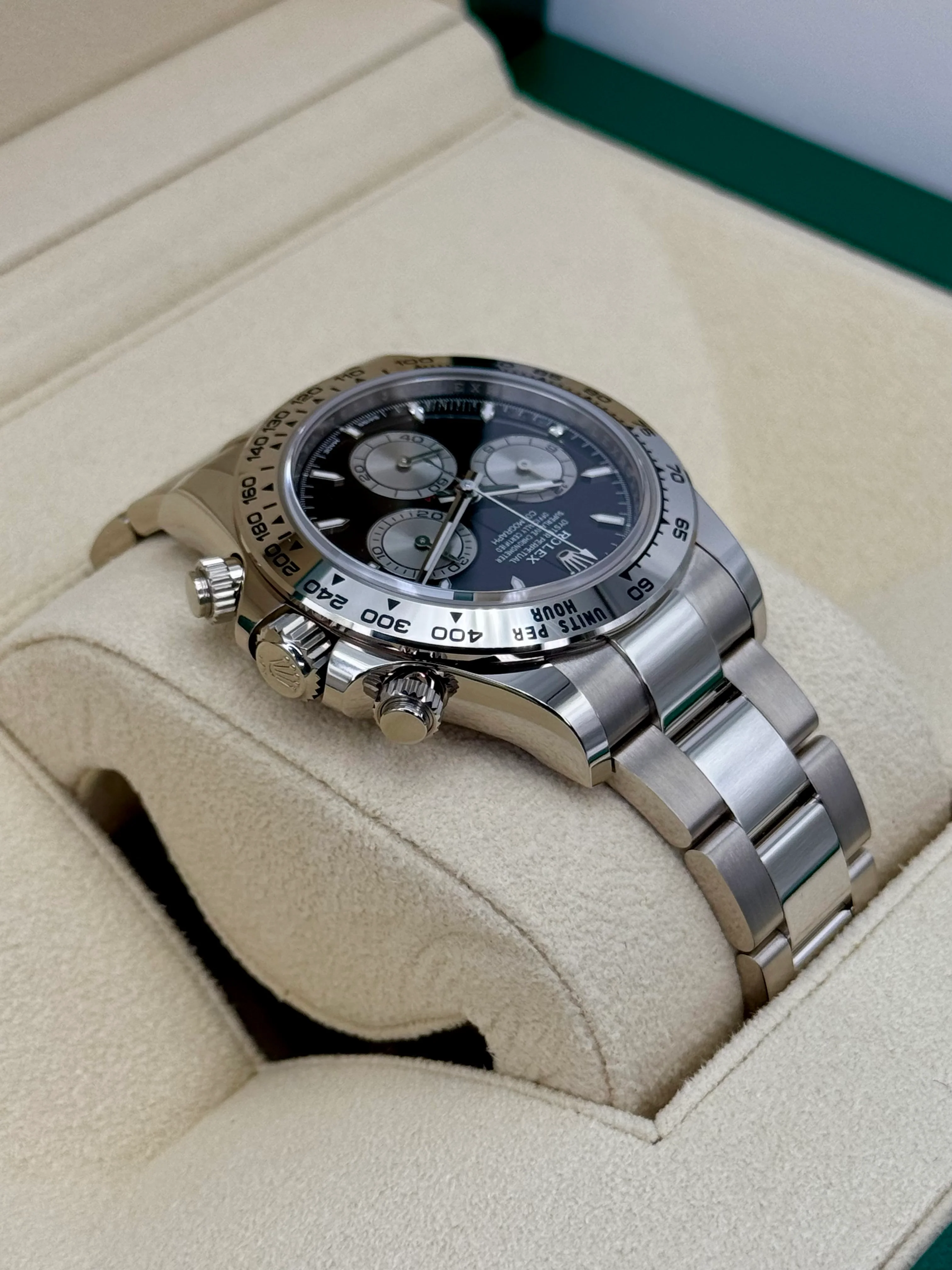 NEW 2024 Rolex Daytona 40mm 126509 White Gold Black Dial - Image 8