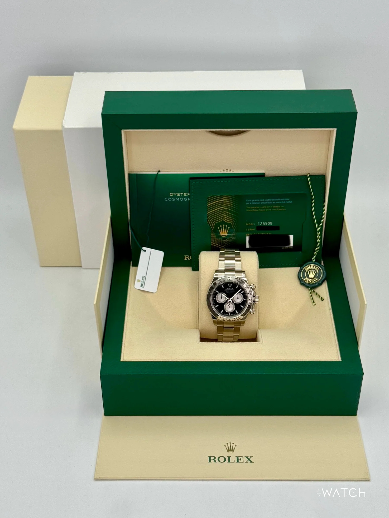 2024 Rolex Daytona 40mm 126509 White Gold Black Dial - Image 9