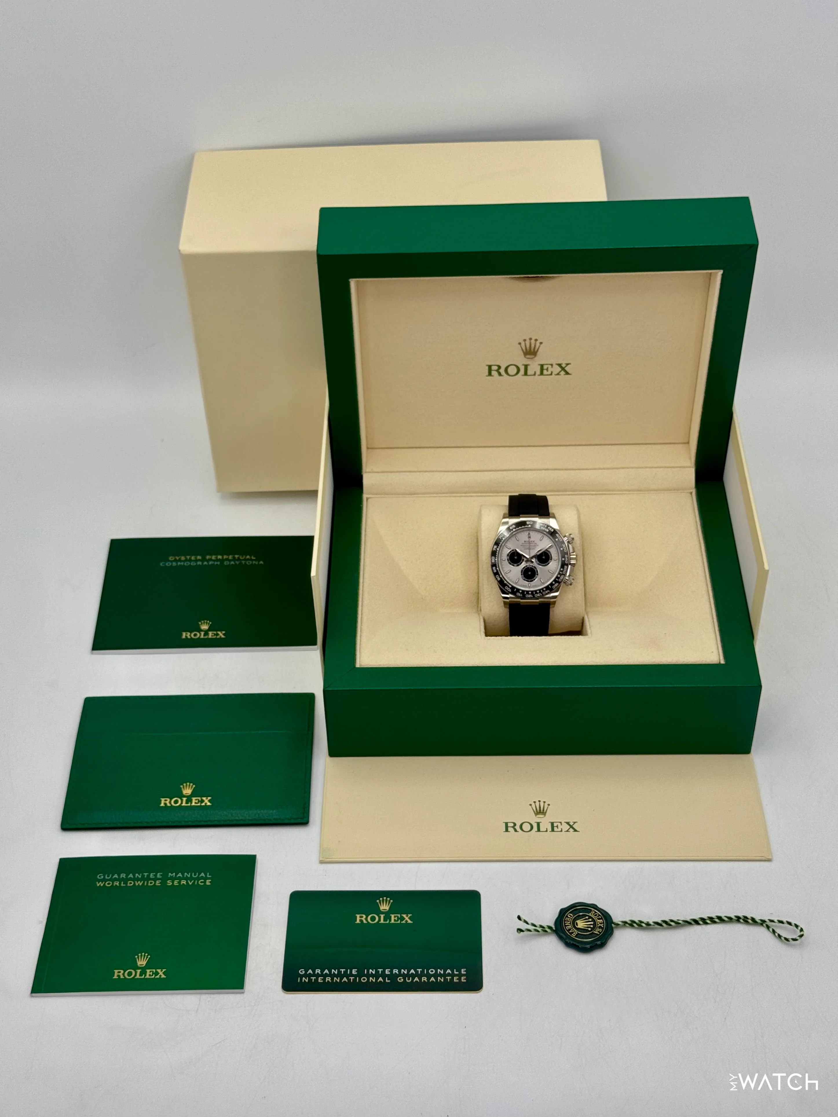 2024 Rolex Daytona 40mm 126519LN White Gold Oysterflex Silver Ghost Dial - Image 10