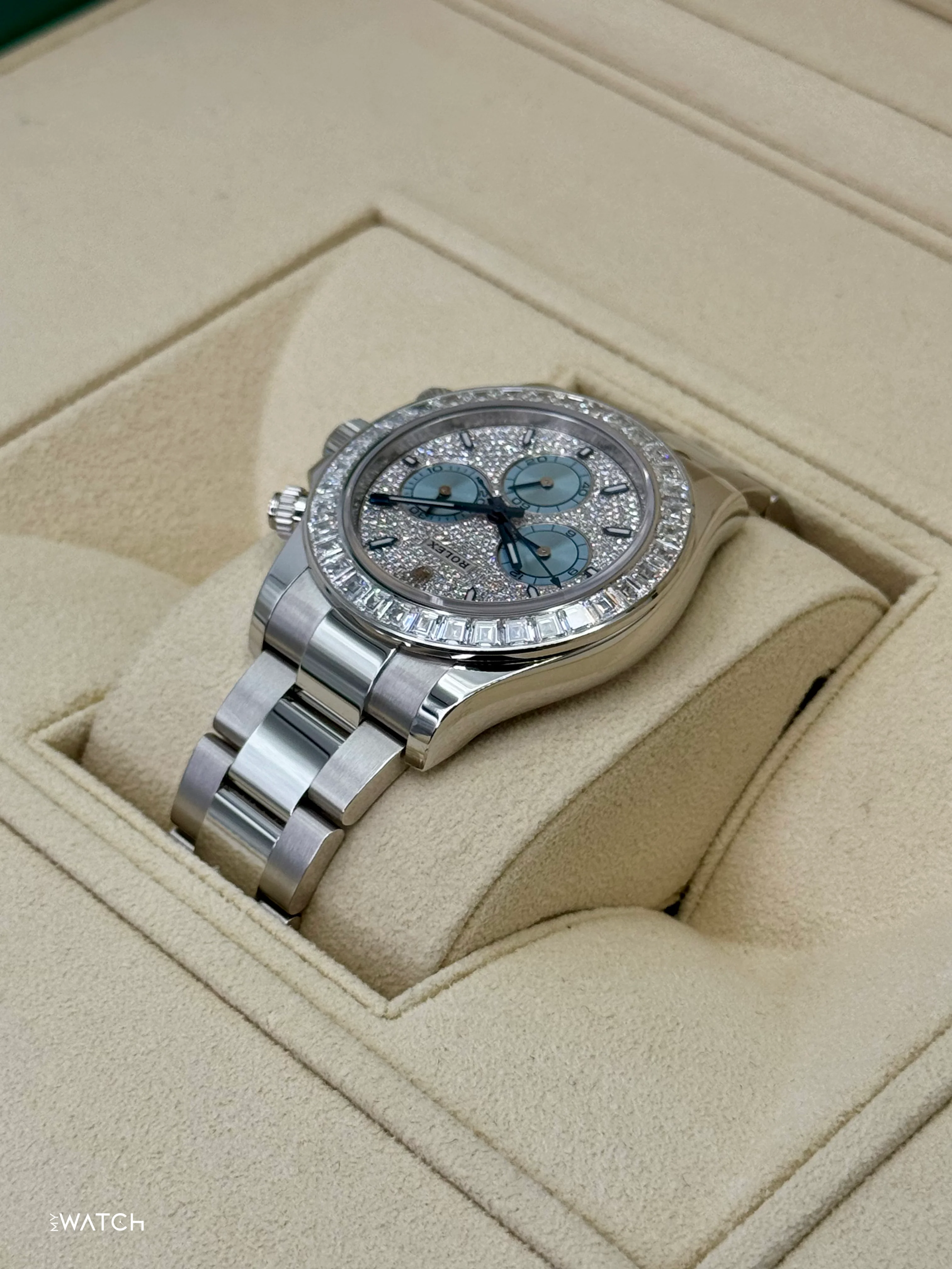 2024 Rolex Daytona 40mm 126576TBR Platinum Diamond Bezel Diamond Paved Dial - Image 7