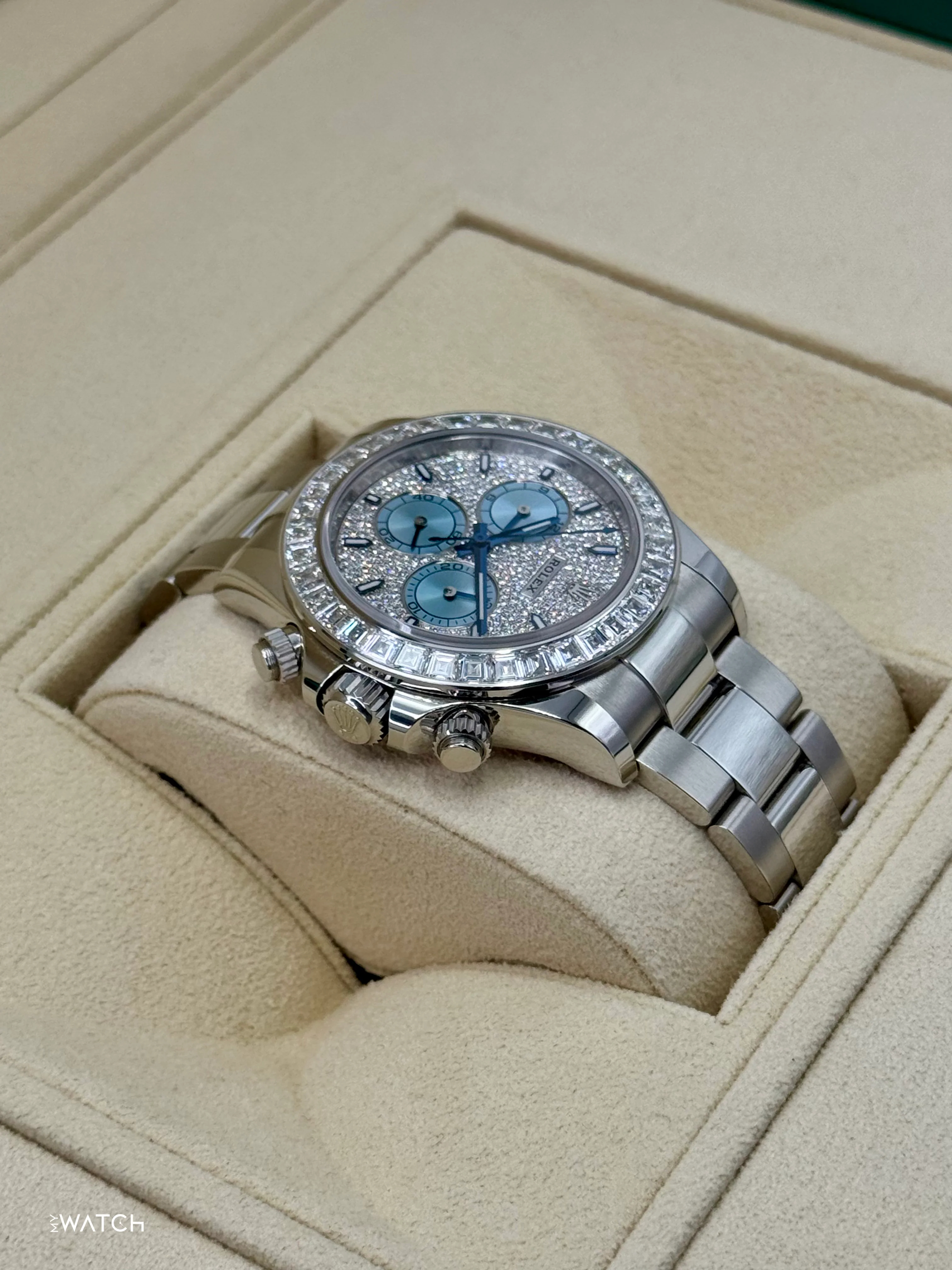 2024 Rolex Daytona 40mm 126576TBR Platinum Diamond Bezel Diamond Paved Dial - Image 8