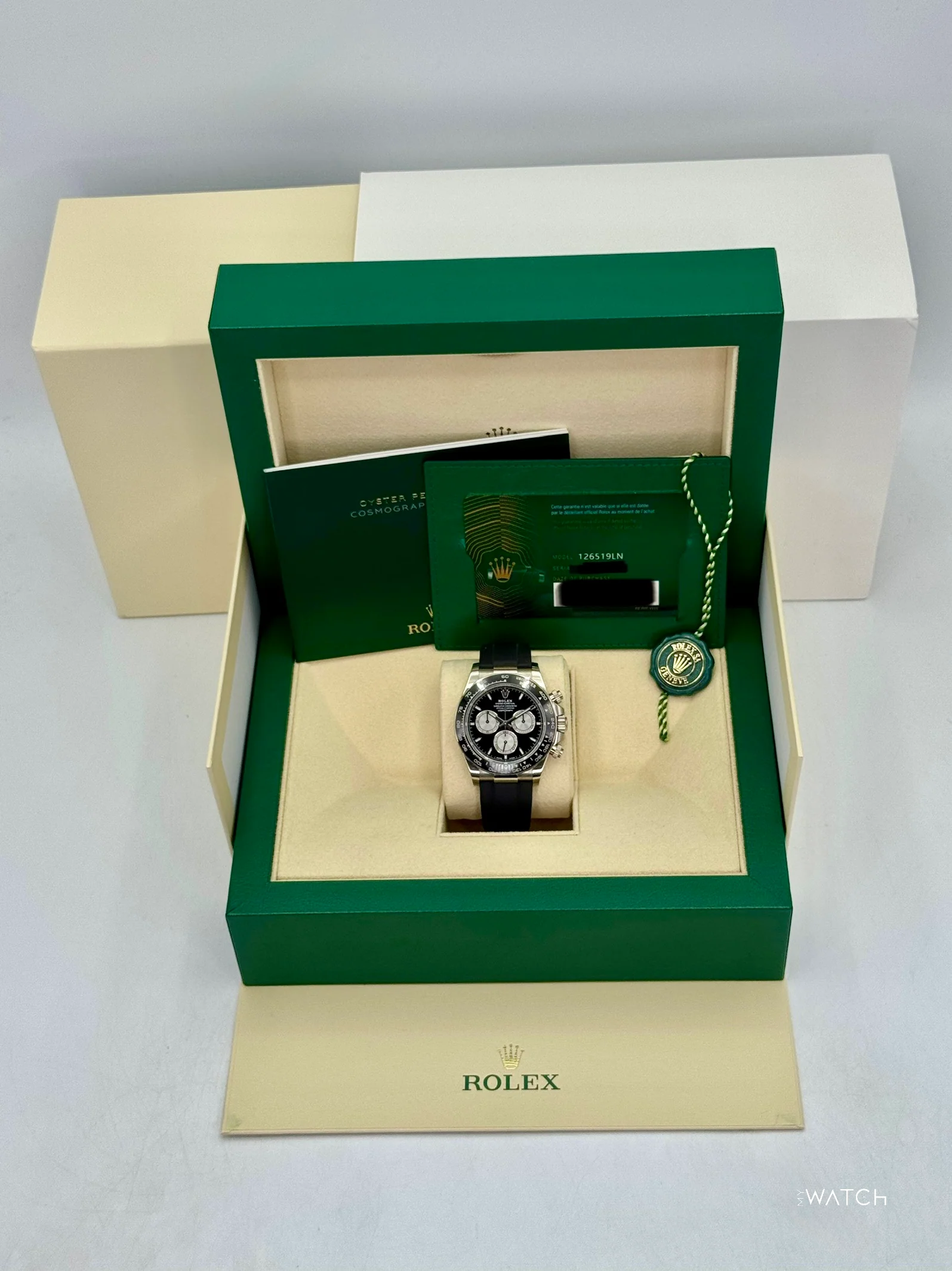 2024 Rolex Daytona "Baby Le Mans" 40mm 126519LN White Gold Black Dial (STICKERED) - Image 9