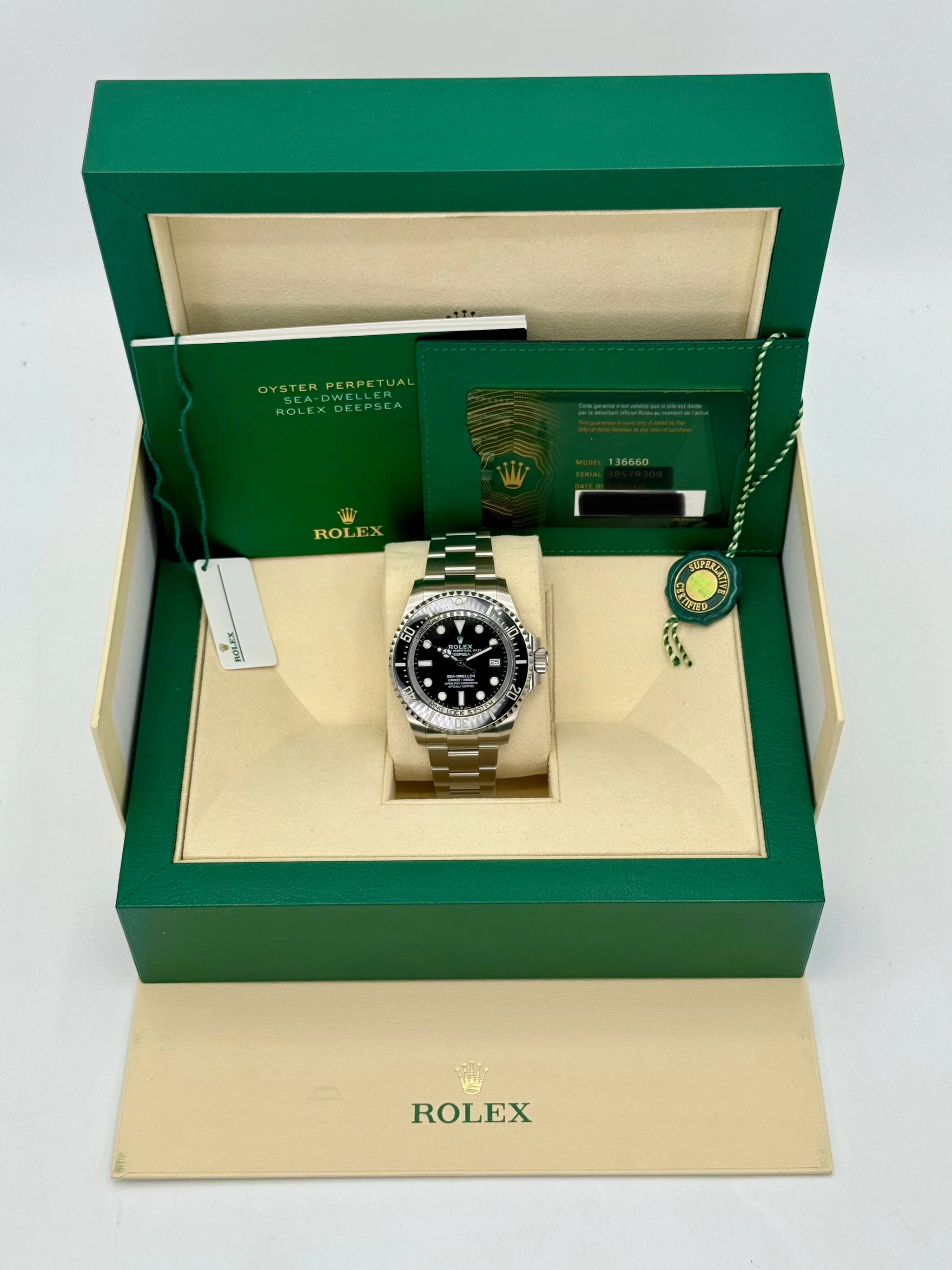 2024 Rolex Deepsea 44mm 136660 Stainless Steel Black Dial - Image 11