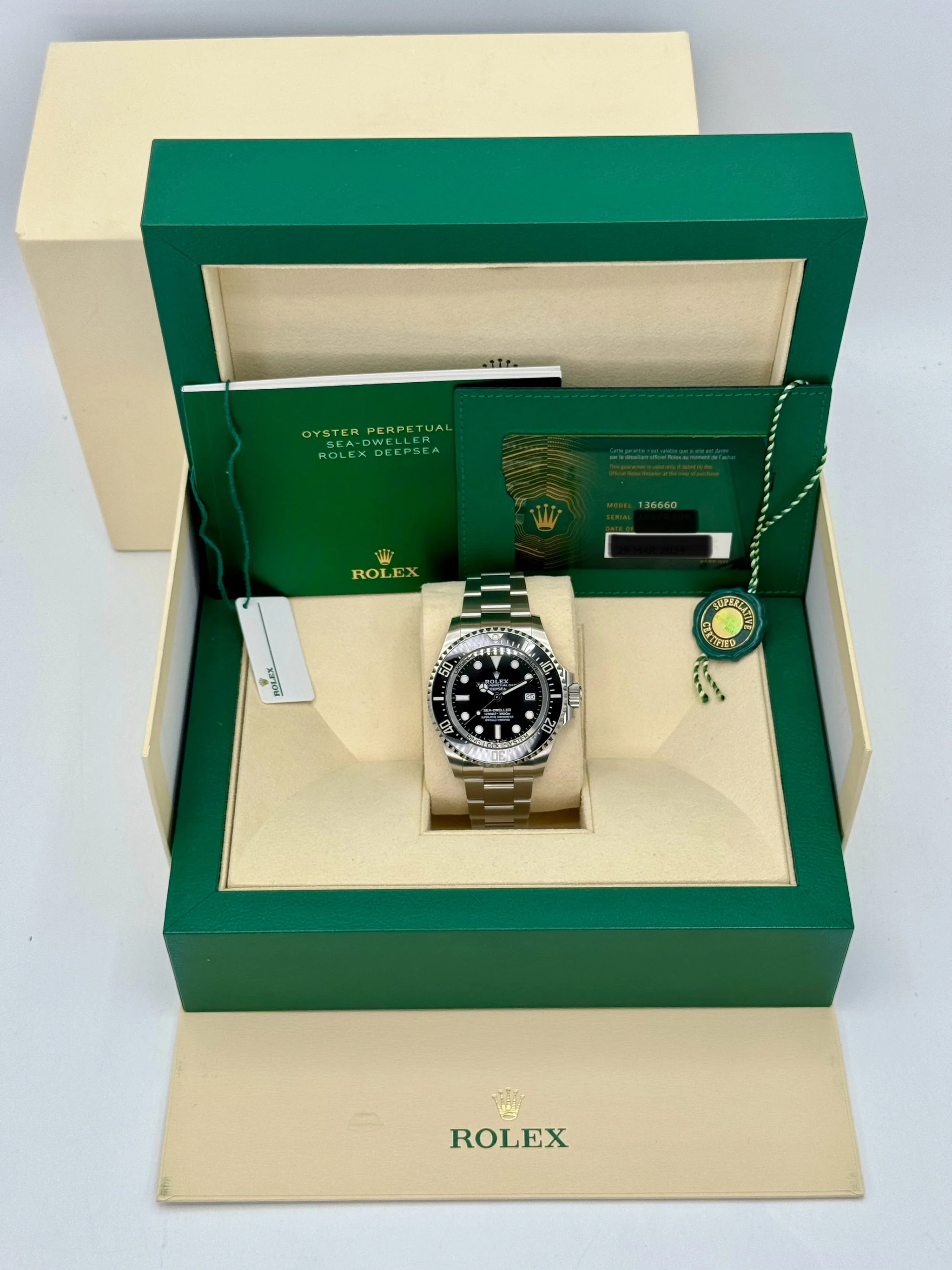 2024 Rolex Deepsea 44mm 136660 Stainless Steel Black Dial - Image 12