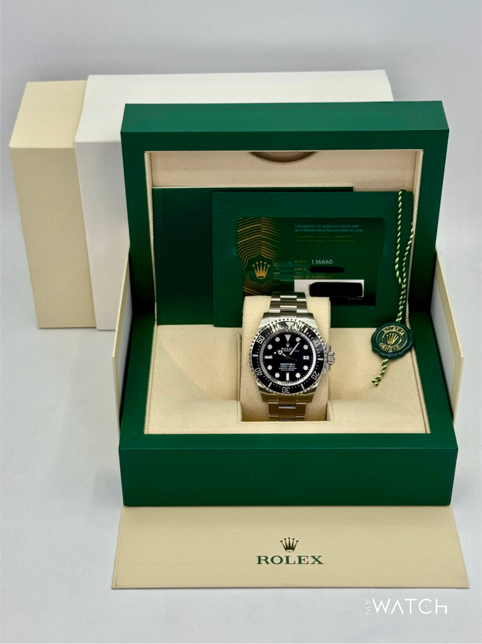 2024 Rolex Deepsea 44mm 136660 Stainless Steel Black Dial - Image 9