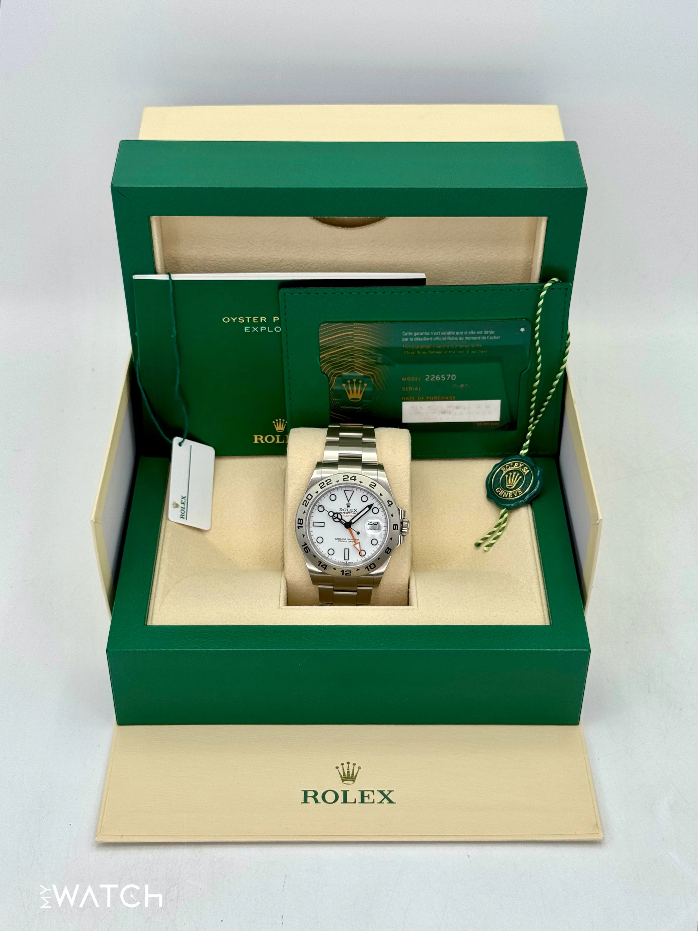 2024 Rolex Explorer II 42mm 226570 Polar White Dial - Image 9