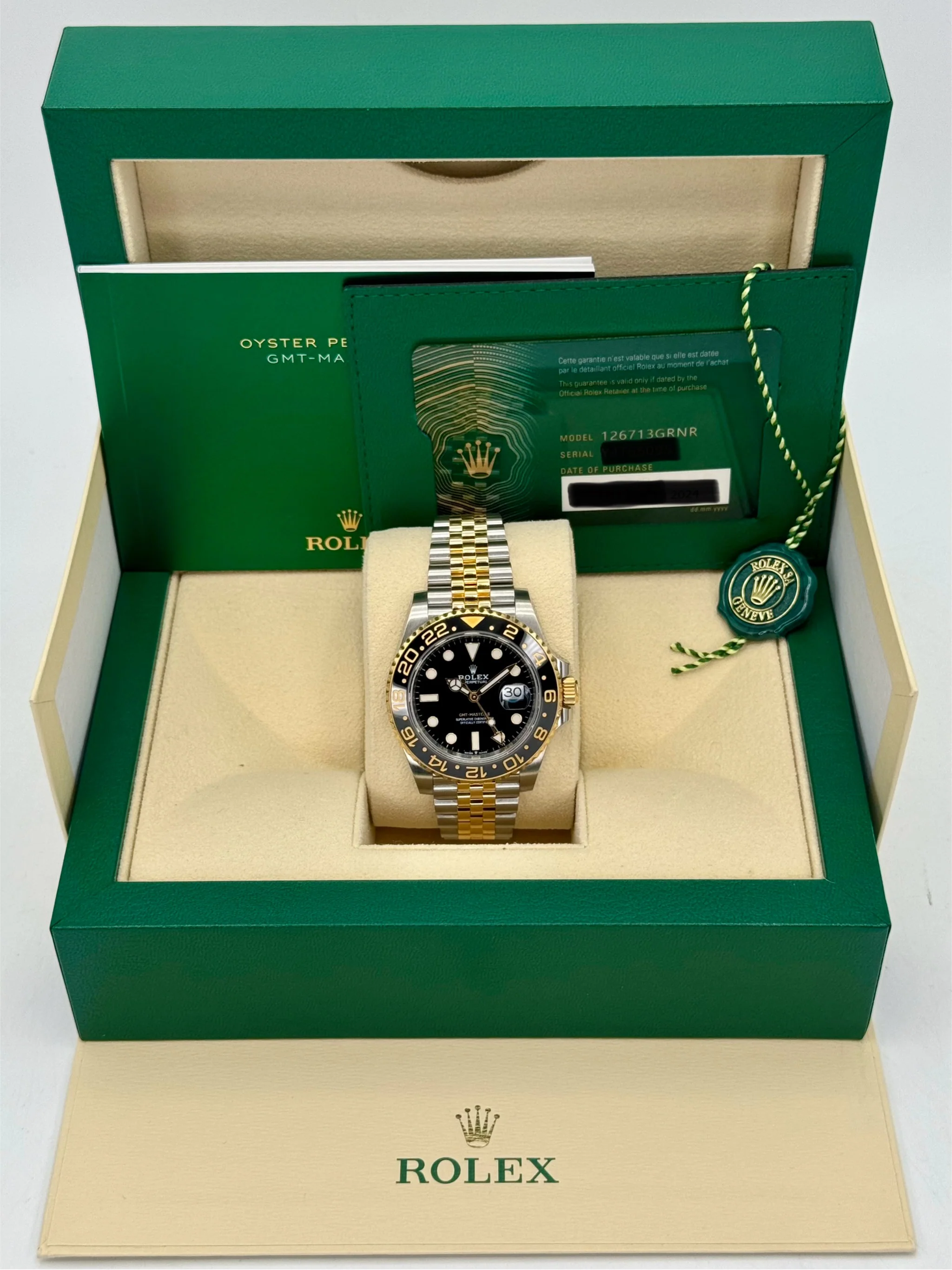 2024 Rolex GMT-Master II 40mm 126713GRNR Two-Tone Jubilee Black Dial - Image 11