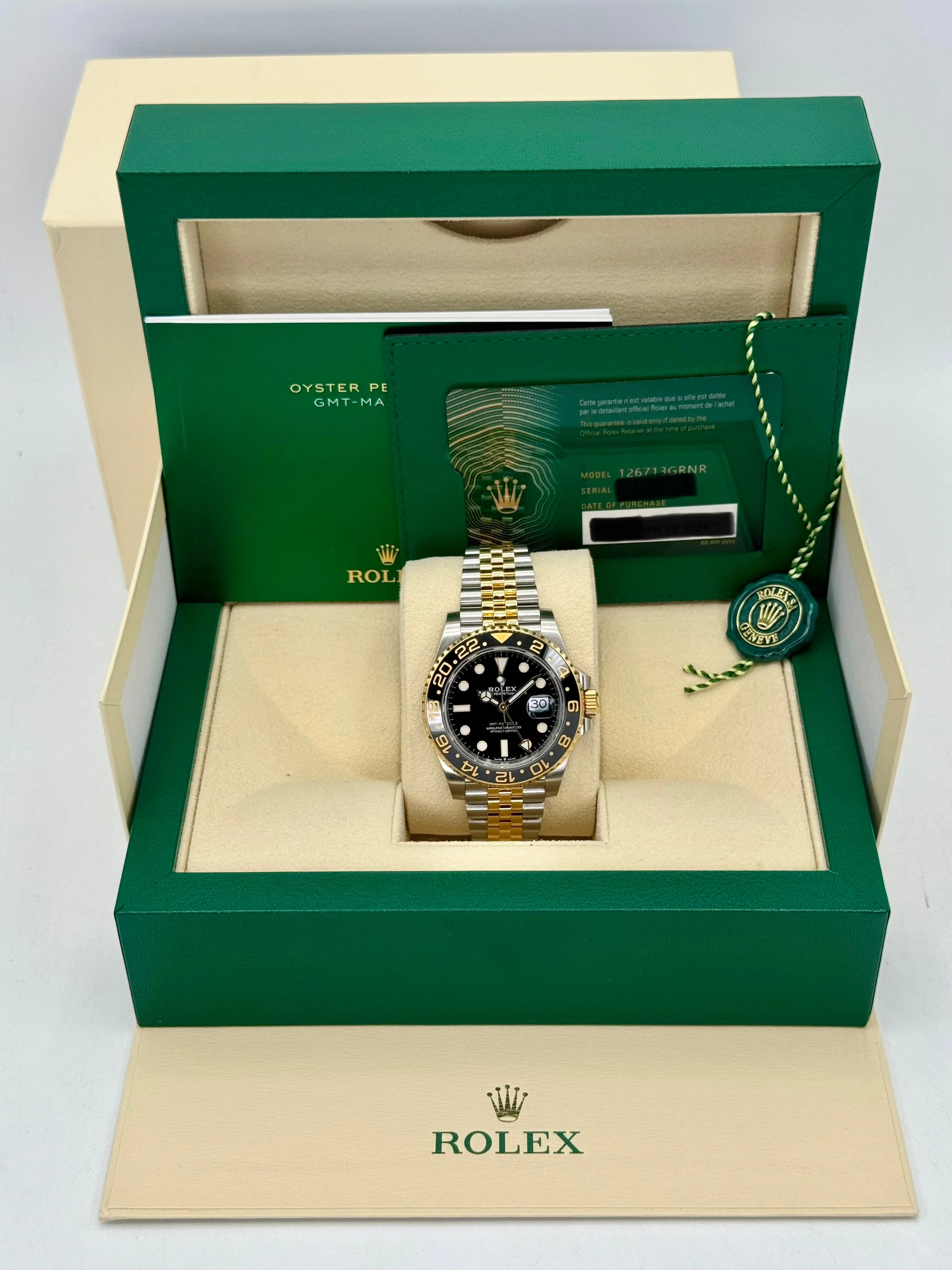 2024 Rolex GMT-Master II 40mm 126713GRNR Two-Tone Jubilee Black Dial - Image 12
