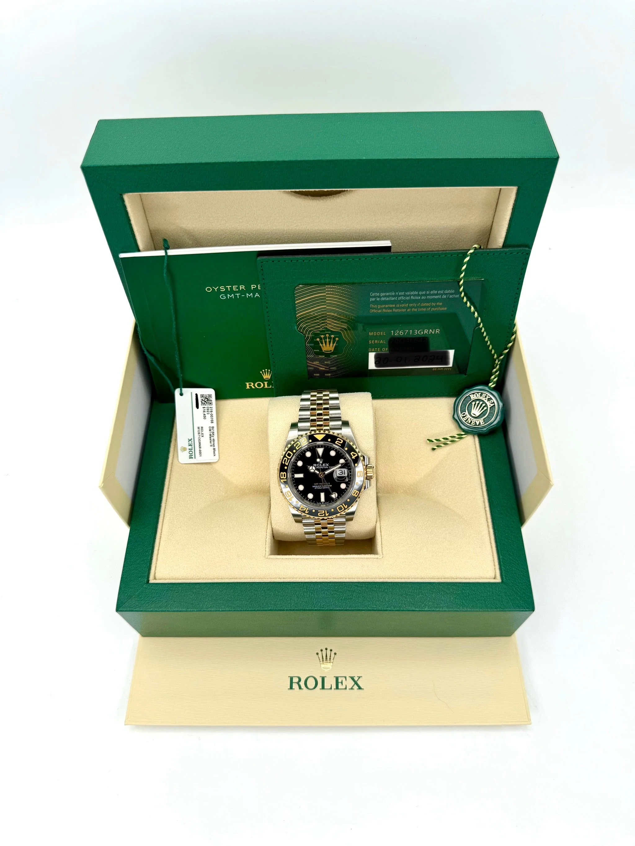 2024 Rolex GMT-Master II 40mm 126713GRNR Two-Tone Jubilee Black Dial - Image 11