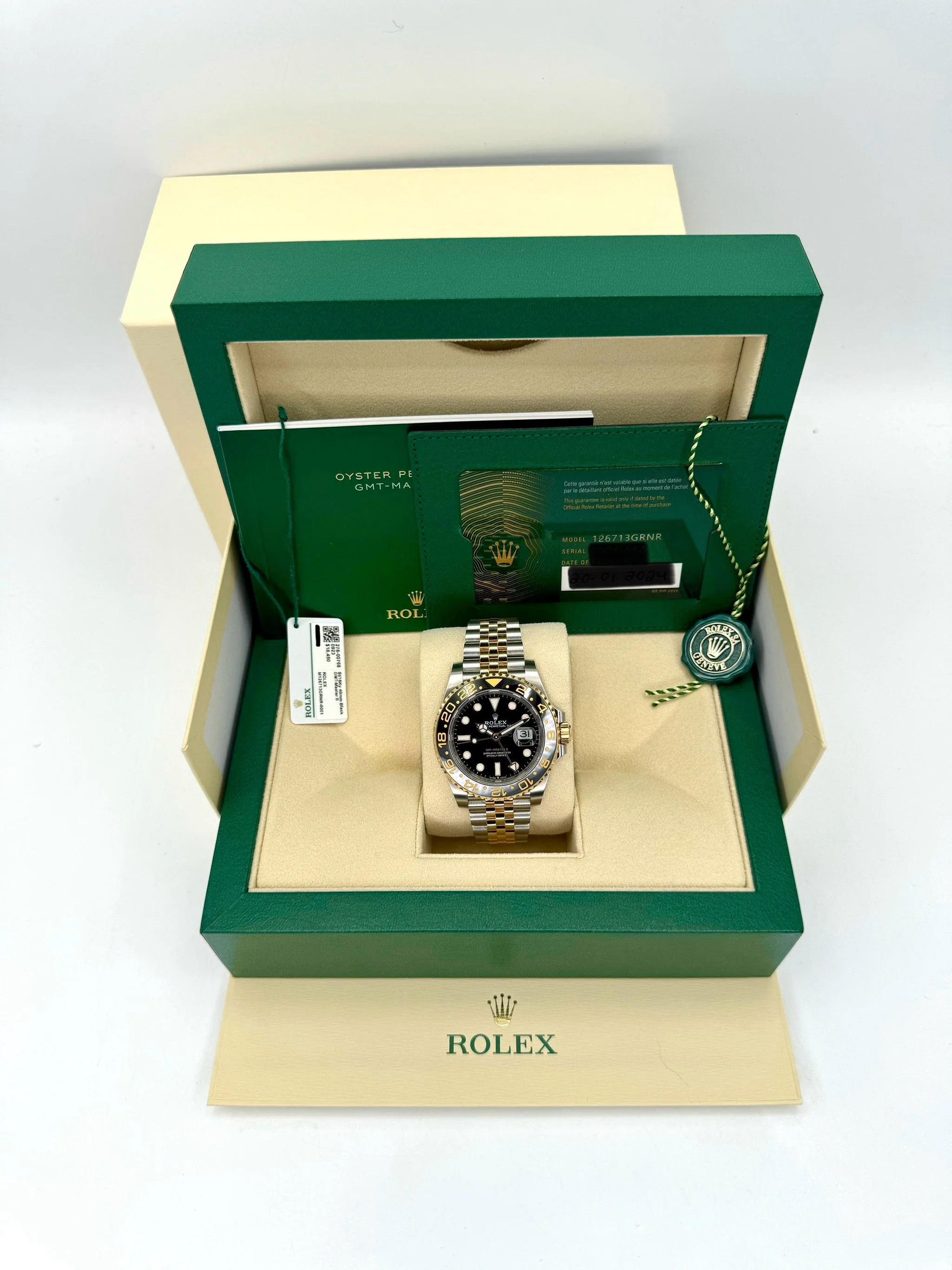 2024 Rolex GMT-Master II 40mm 126713GRNR Two-Tone Jubilee Black Dial - Image 12