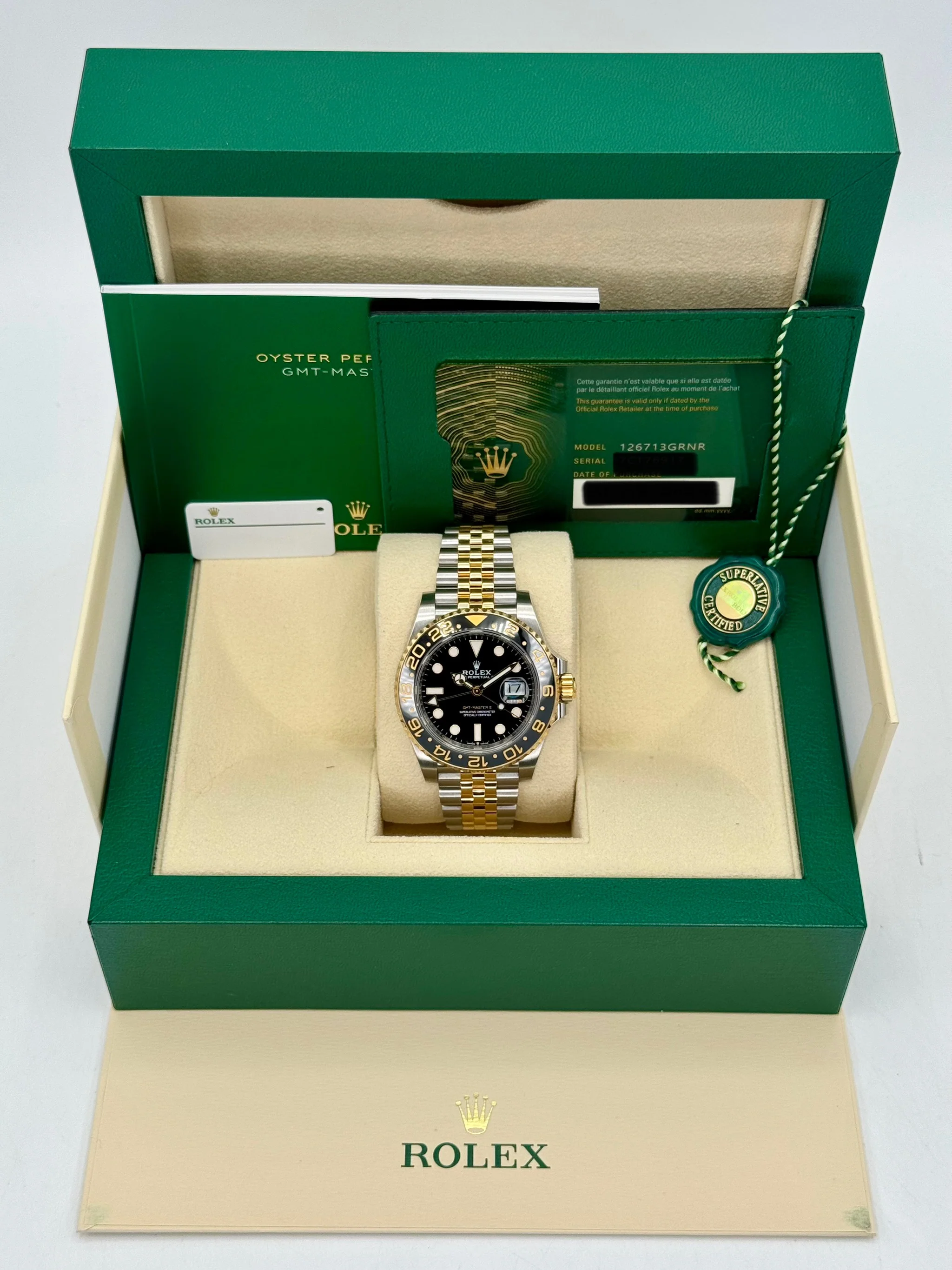 2024 Rolex GMT-Master II 40mm 126713GRNR Two-Tone Jubilee Black Dial - Image 11