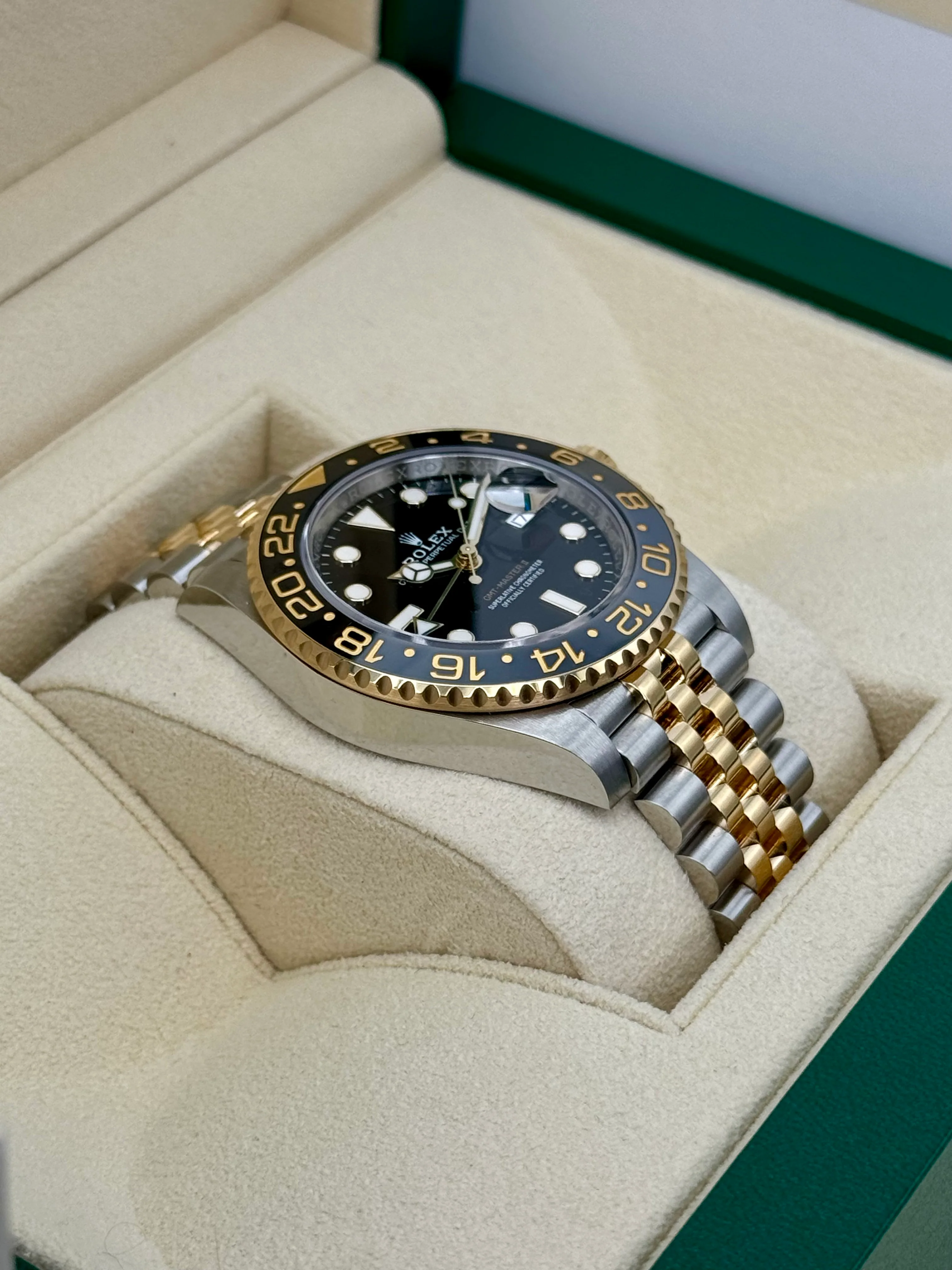 2024 Rolex GMT-Master II 40mm 126713GRNR Two-Tone Jubilee Black Dial - Image 6
