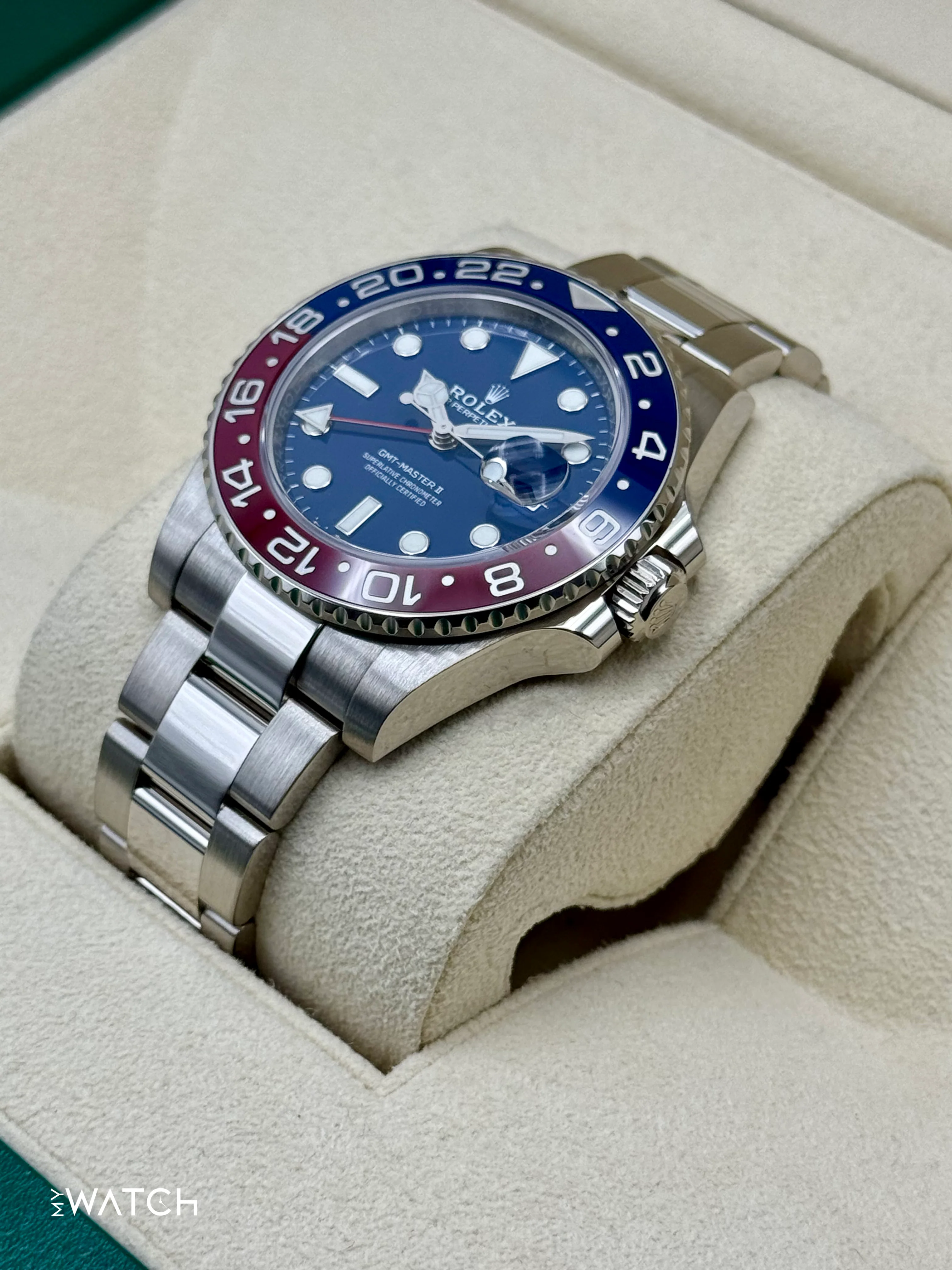 2024 Rolex GMT-Master II "Pepsi" 40mm 126719BLRO White Gold Blue Dial - Image 5