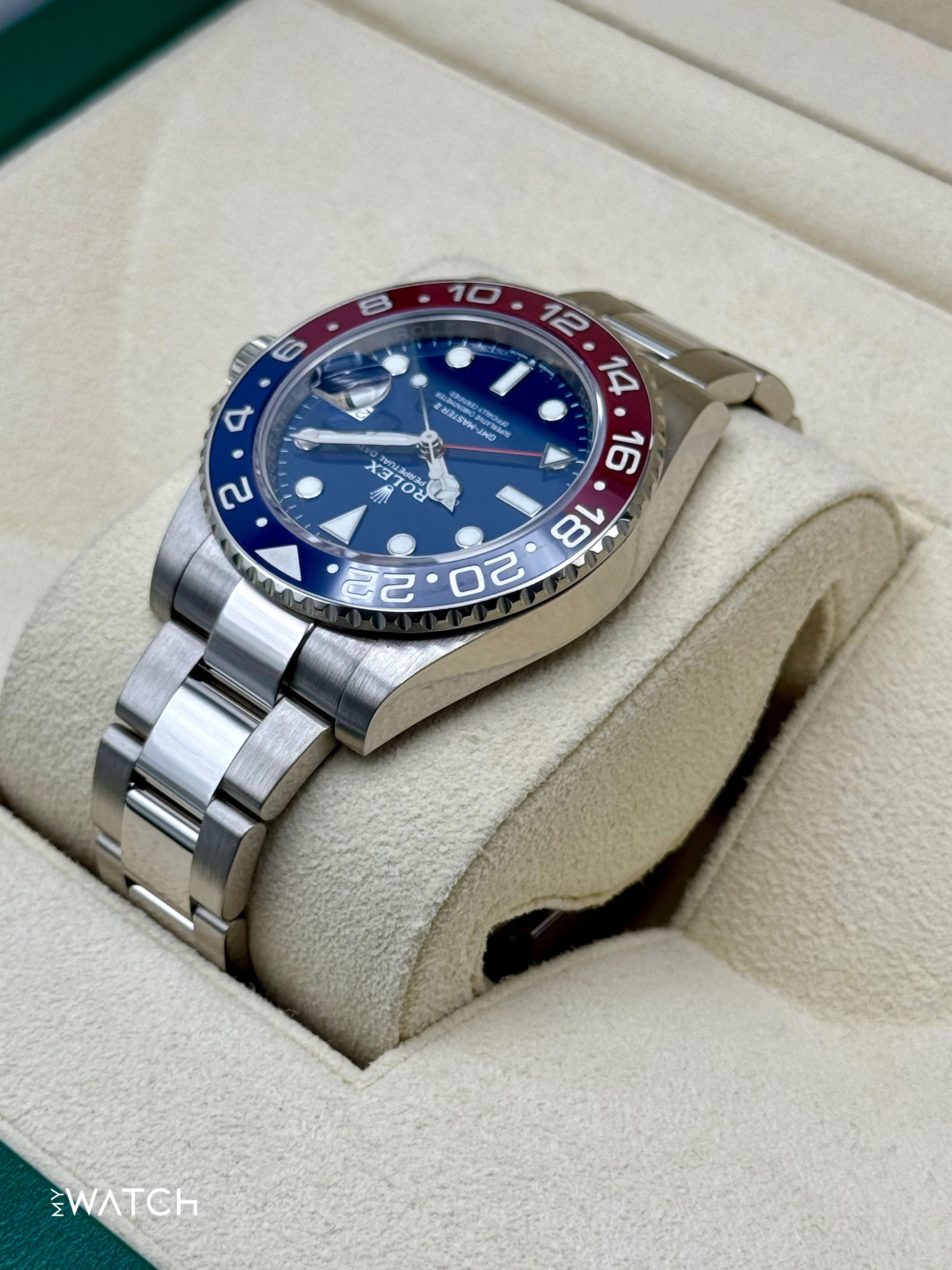 2024 Rolex GMT-Master II "Pepsi" 40mm 126719BLRO White Gold Blue Dial - Image 7