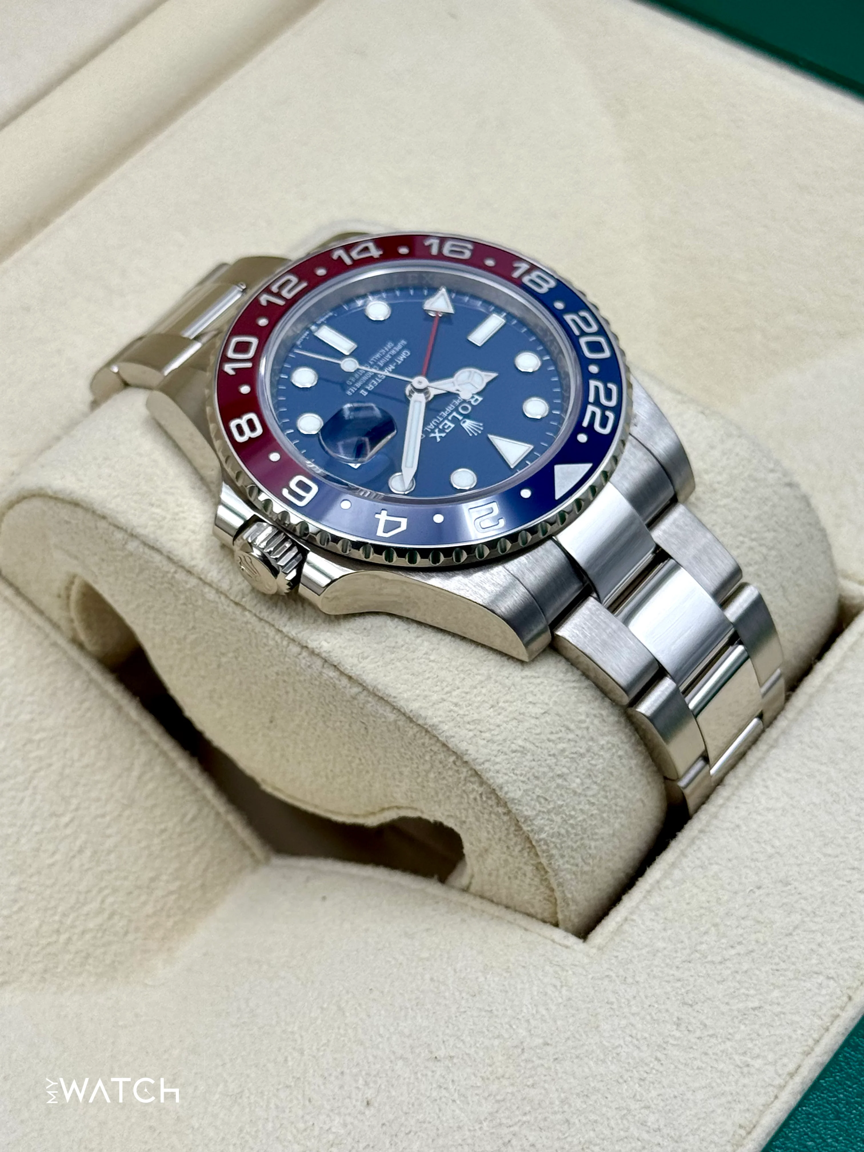 2024 Rolex GMT-Master II "Pepsi" 40mm 126719BLRO White Gold Blue Dial - Image 8