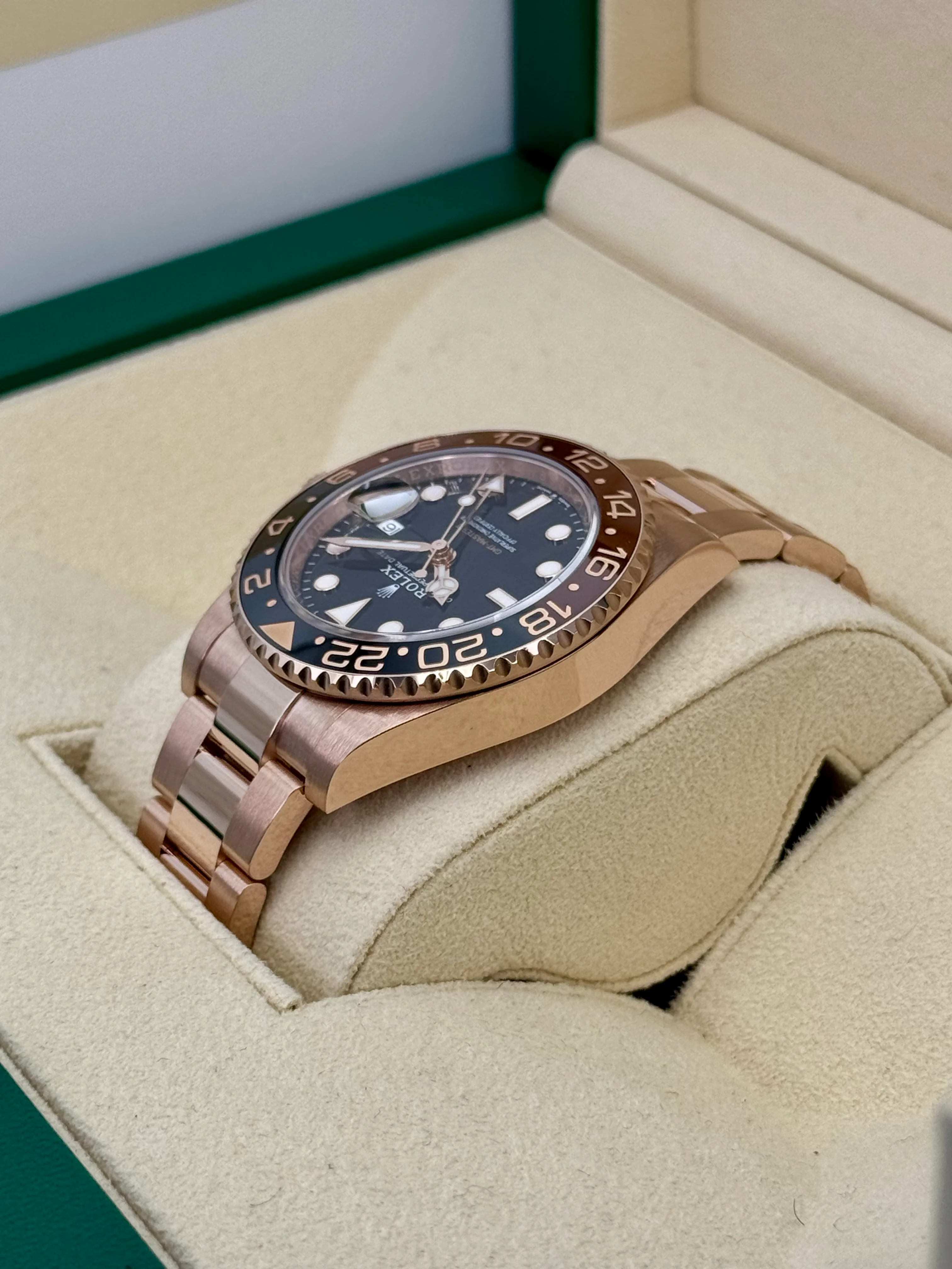2024 Rolex GMT-Master II "Rootbeer" 40mm 126715CHNR Rose Gold - Image 7