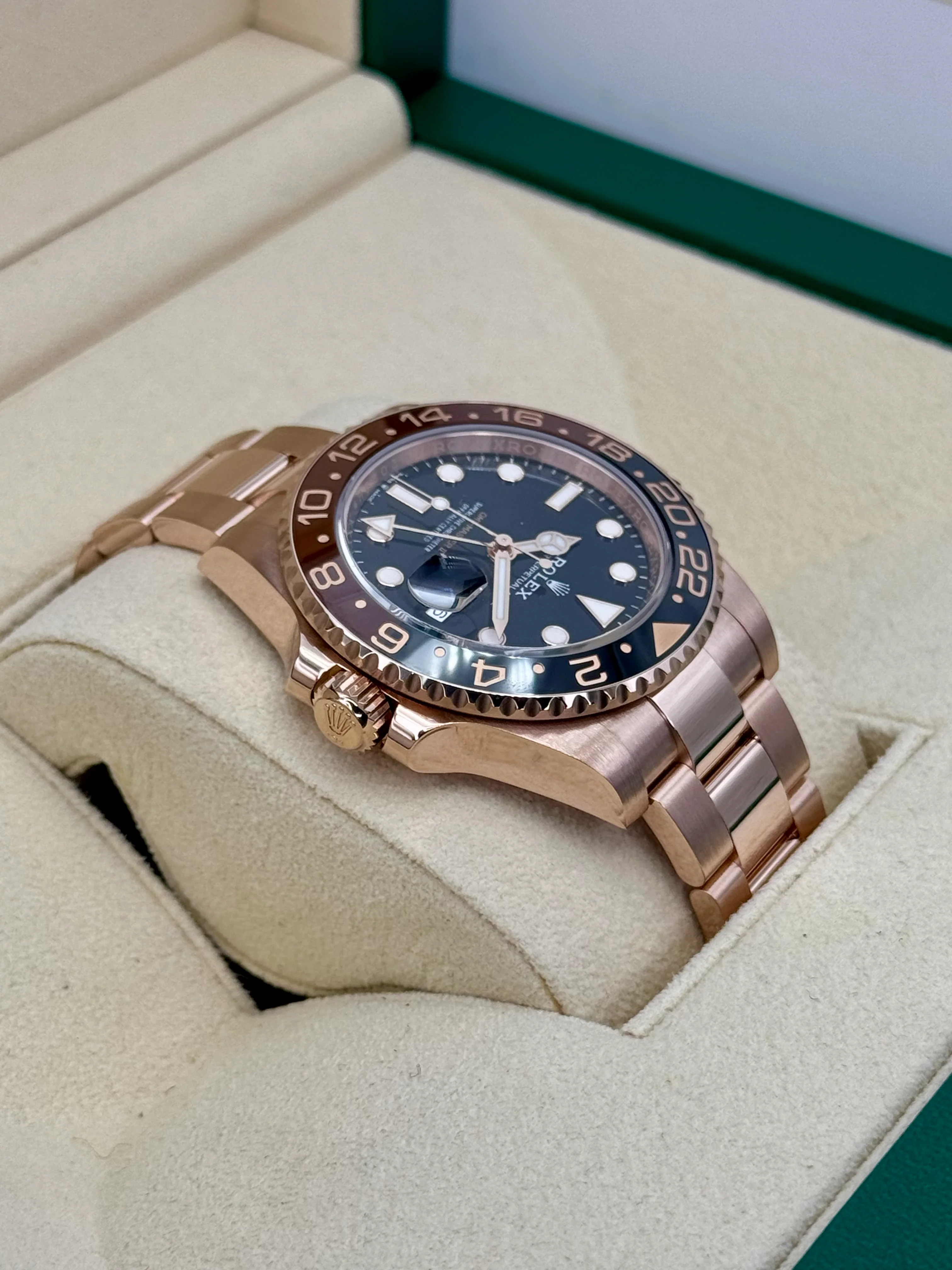 2024 Rolex GMT-Master II "Rootbeer" 40mm 126715CHNR Rose Gold - Image 8