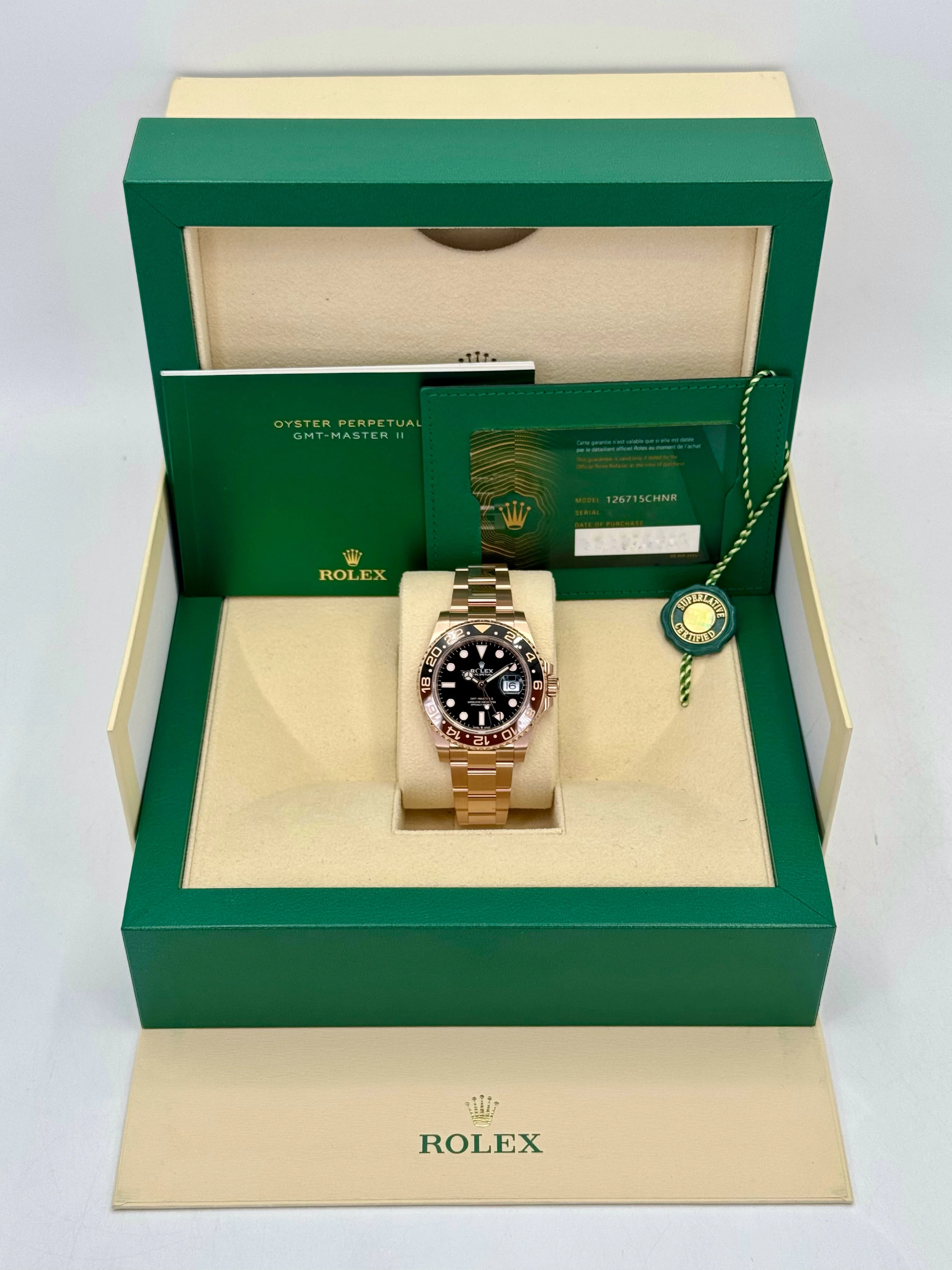 2024 Rolex GMT-Master II "Rootbeer" 40mm 126715CHNR Rose Gold - Image 9