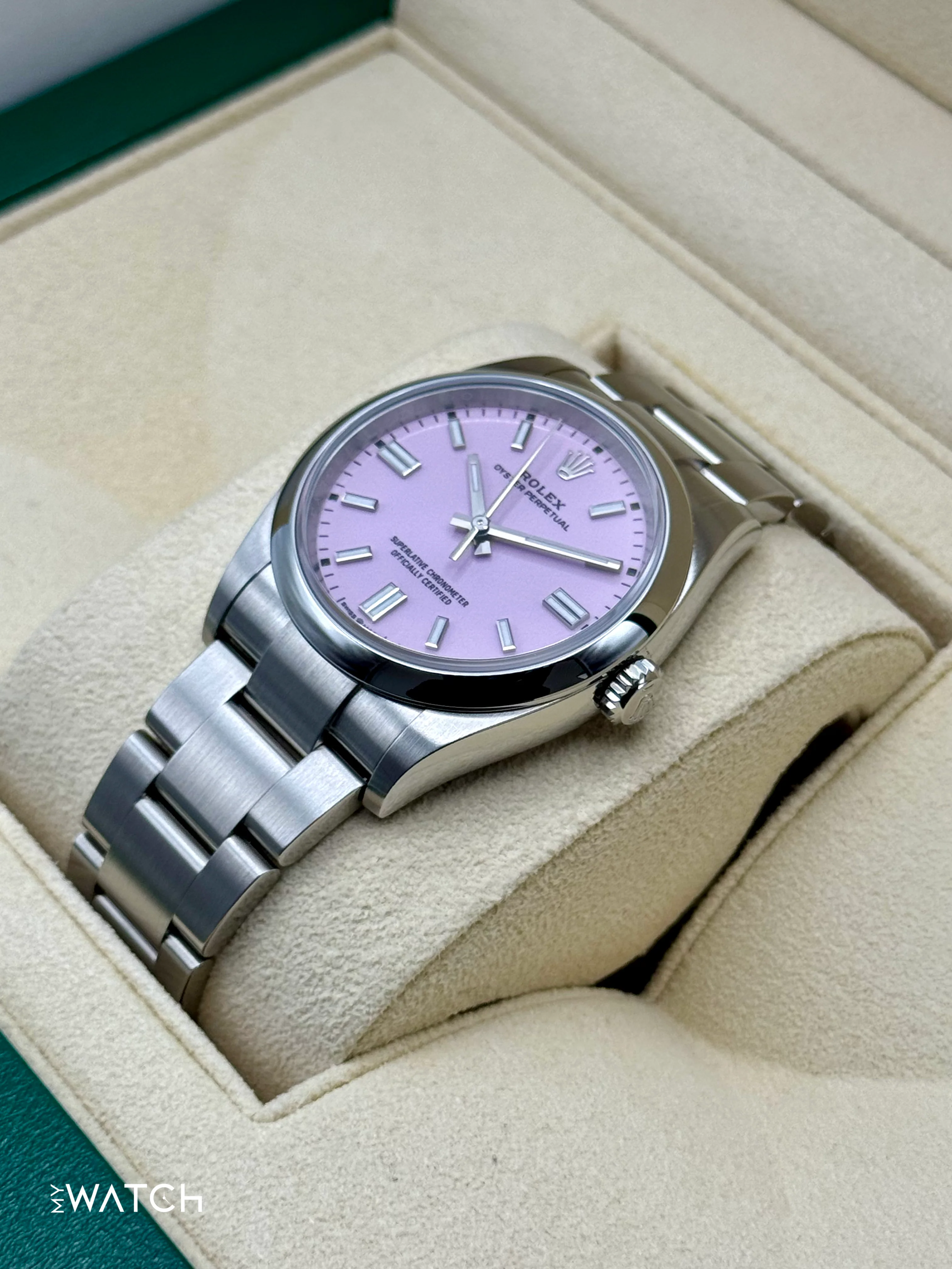 2024 Rolex Oyster Perpetual 36mm 126000 Candy Pink Dial - Image 5