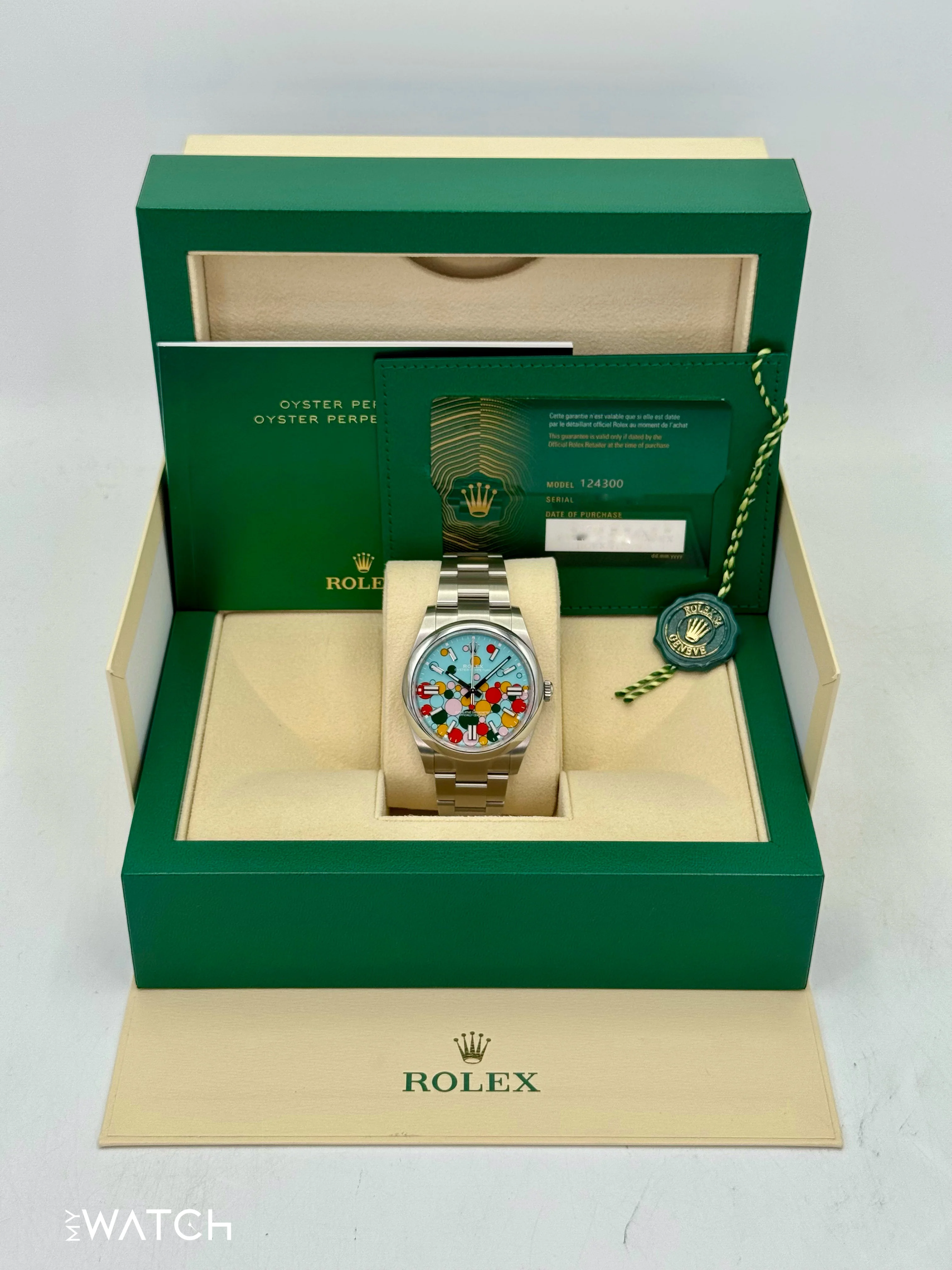 2024 Rolex Oyster Perpetual 41mm 124300 Celebration Dial - Image 9