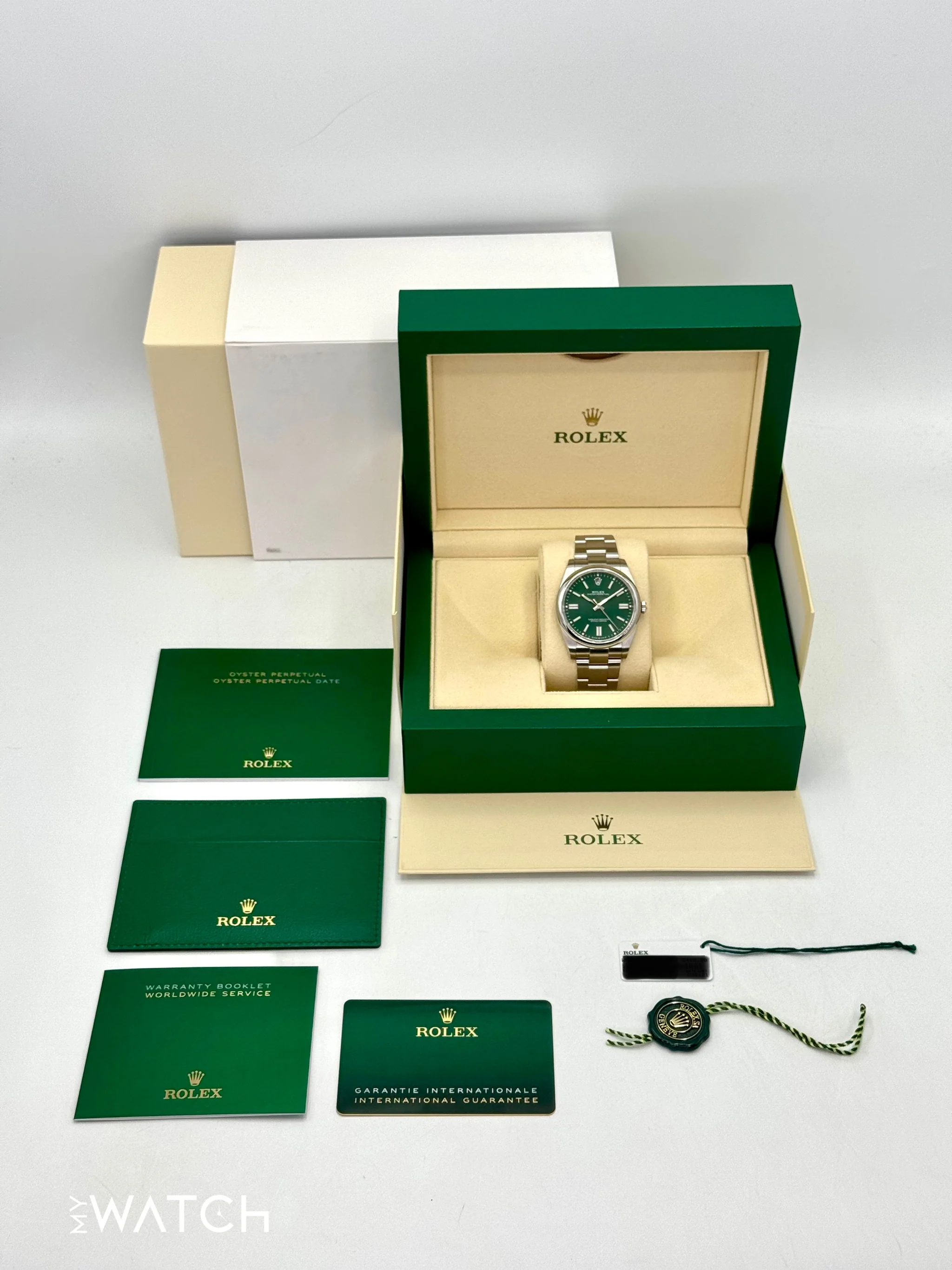 2024 Rolex Oyster Perpetual 41mm 124300 Green Dial - Image 10