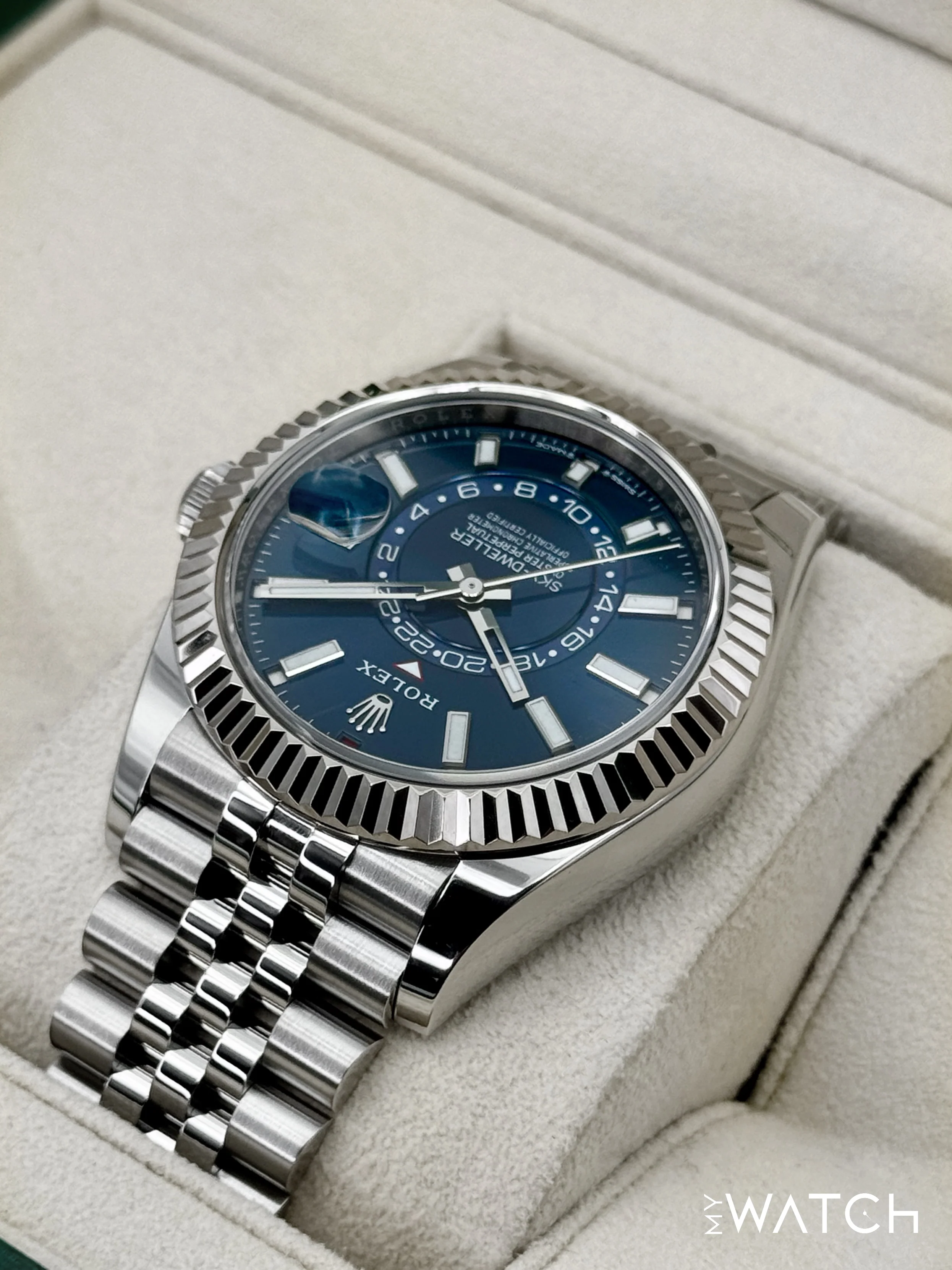 2024 Rolex Sky-Dweller 42mm 336934 Jubilee Blue Dial - Image 7
