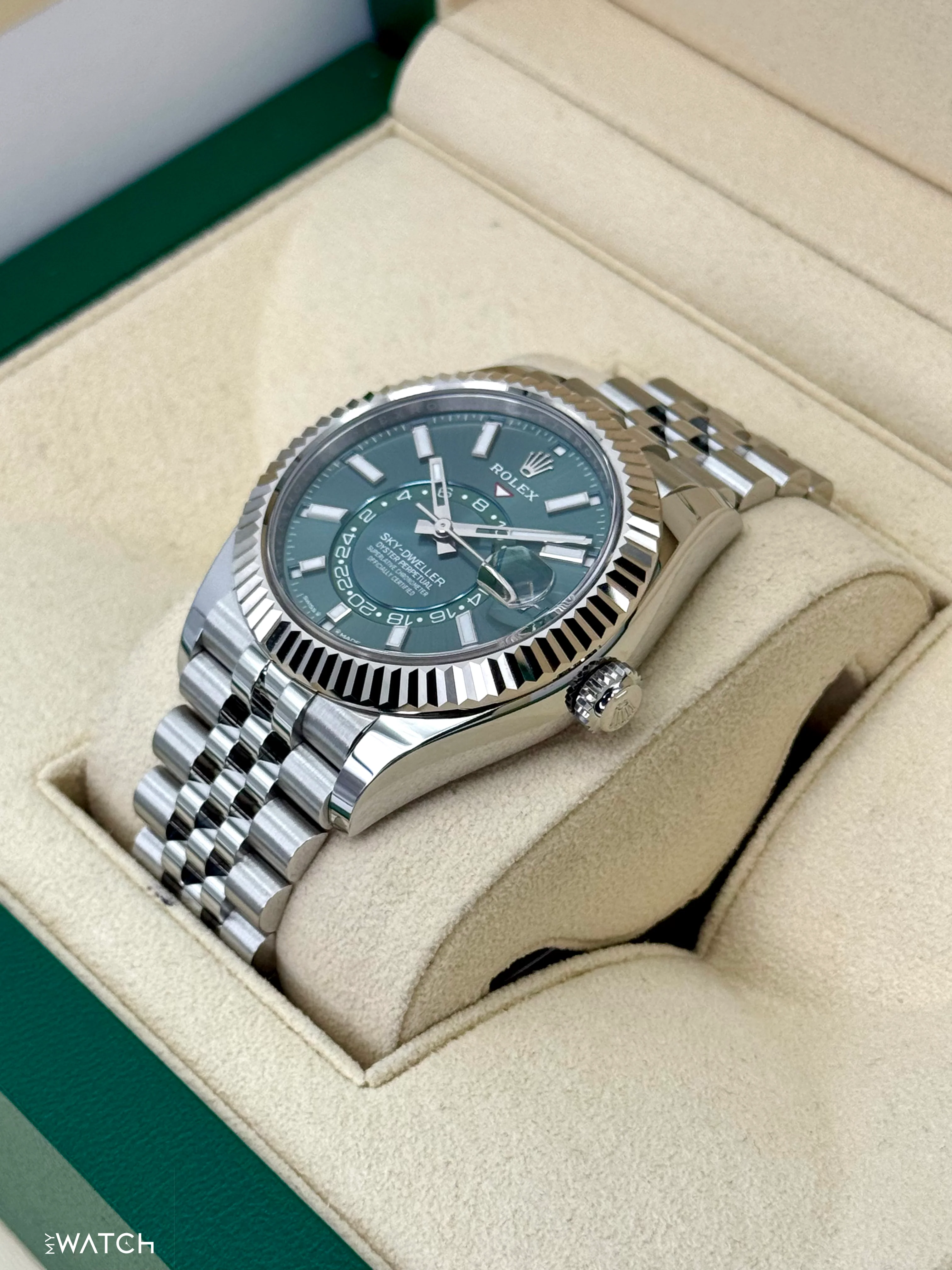 2024 Rolex Sky-Dweller 42mm 336934 Jubilee Green Dial - Image 5