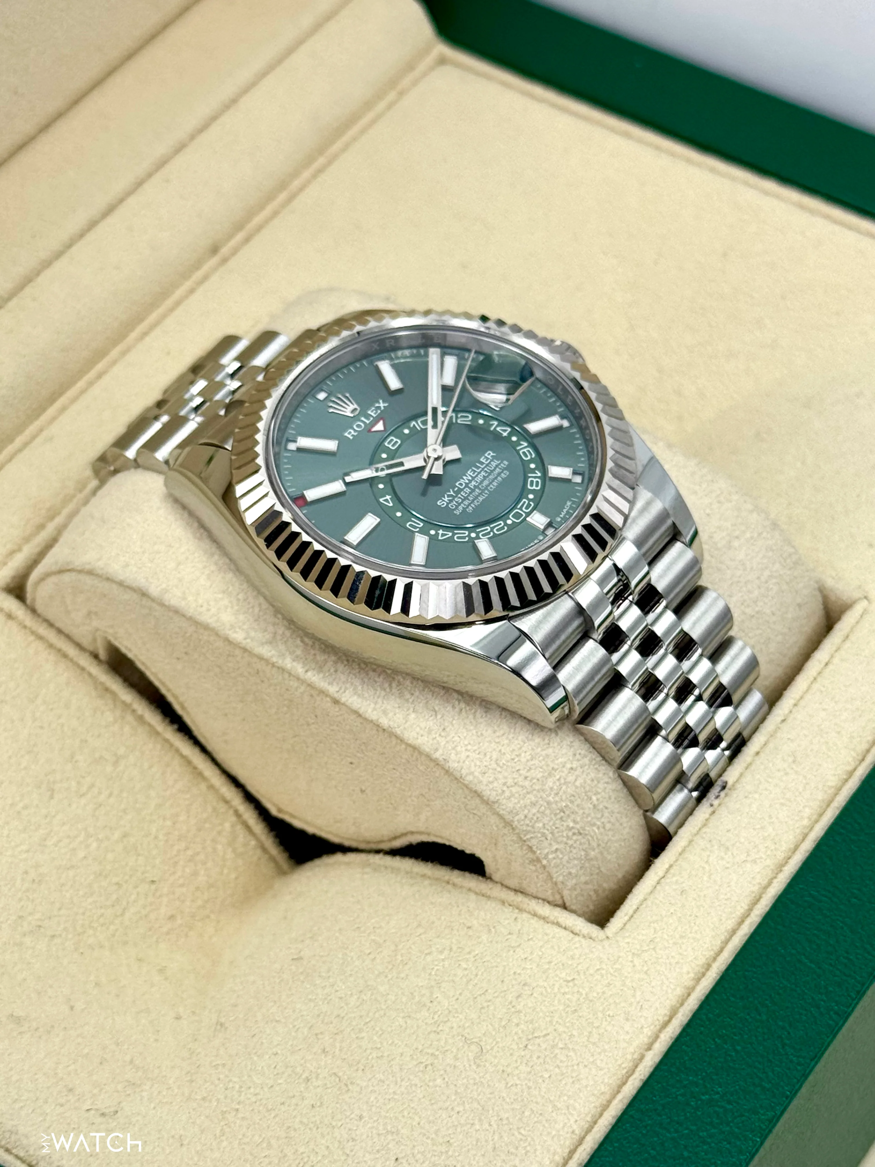 2024 Rolex Sky-Dweller 42mm 336934 Jubilee Green Dial - Image 6
